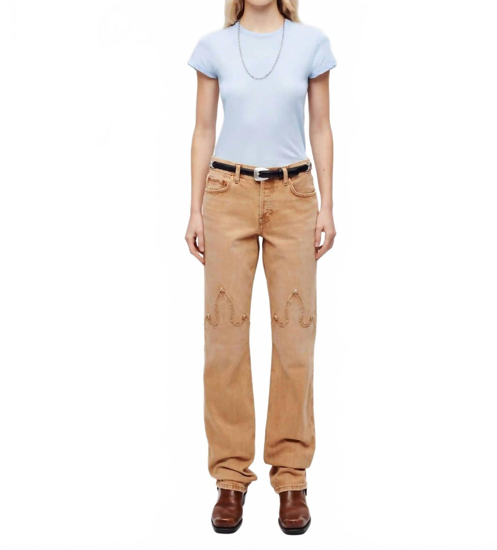 Easy Straight Jean In Western Desert Sand