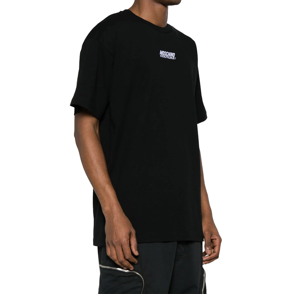 Moschino Logo-Embroidered Cotton T-Shirt Men