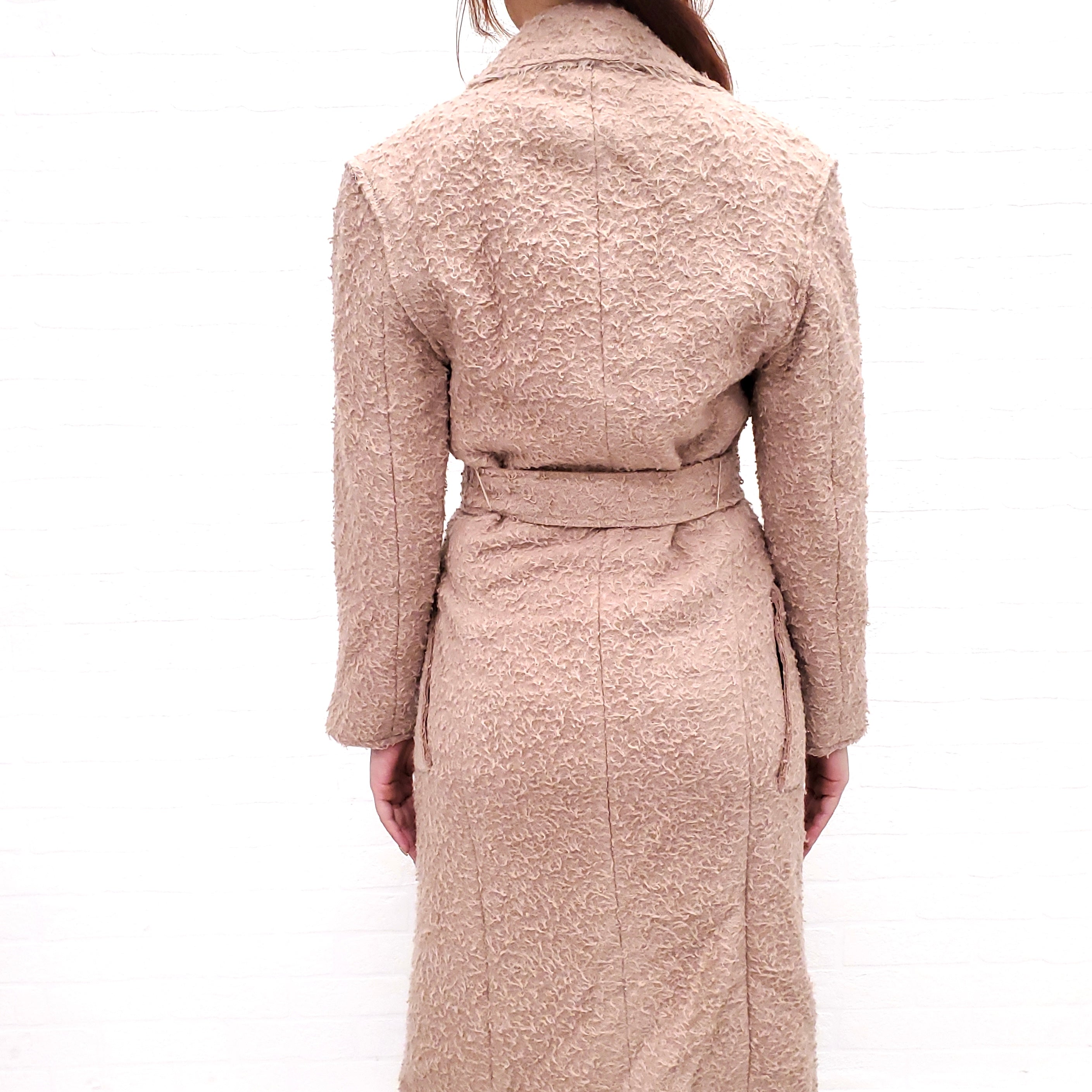 HELMUT LANG WOOL TEDDY COAT - SIZE XXS