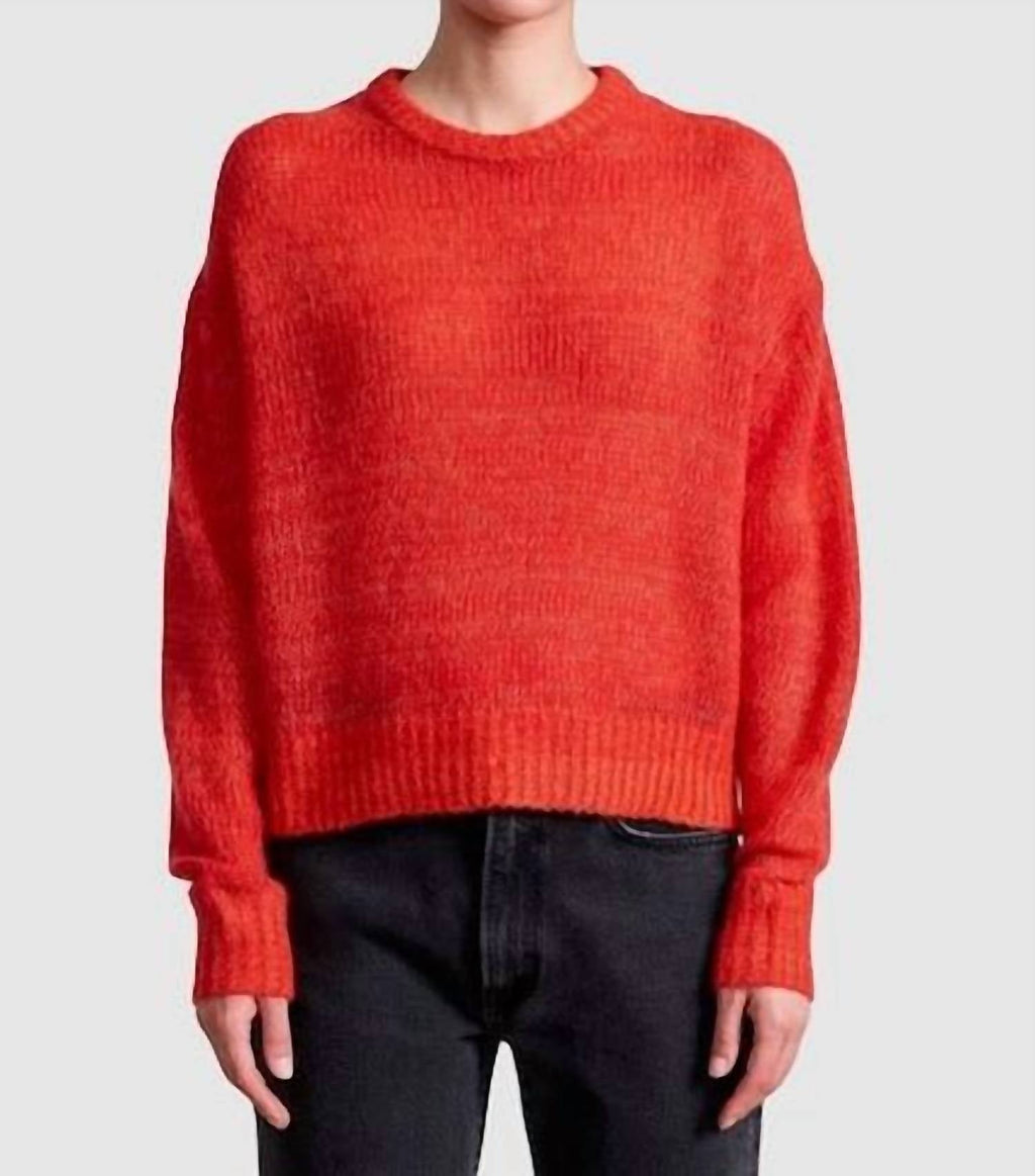Softest Tissue Weight Sweater In Tigerlily