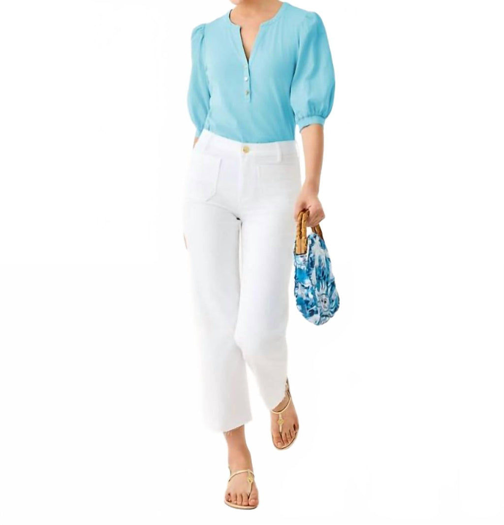 Ronson Knit Top In Bellevue Blue