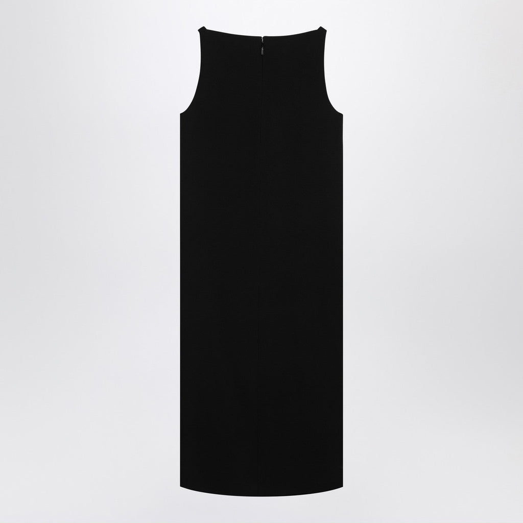 Gucci Black Viscose Sable Dress With Horsebit Women
