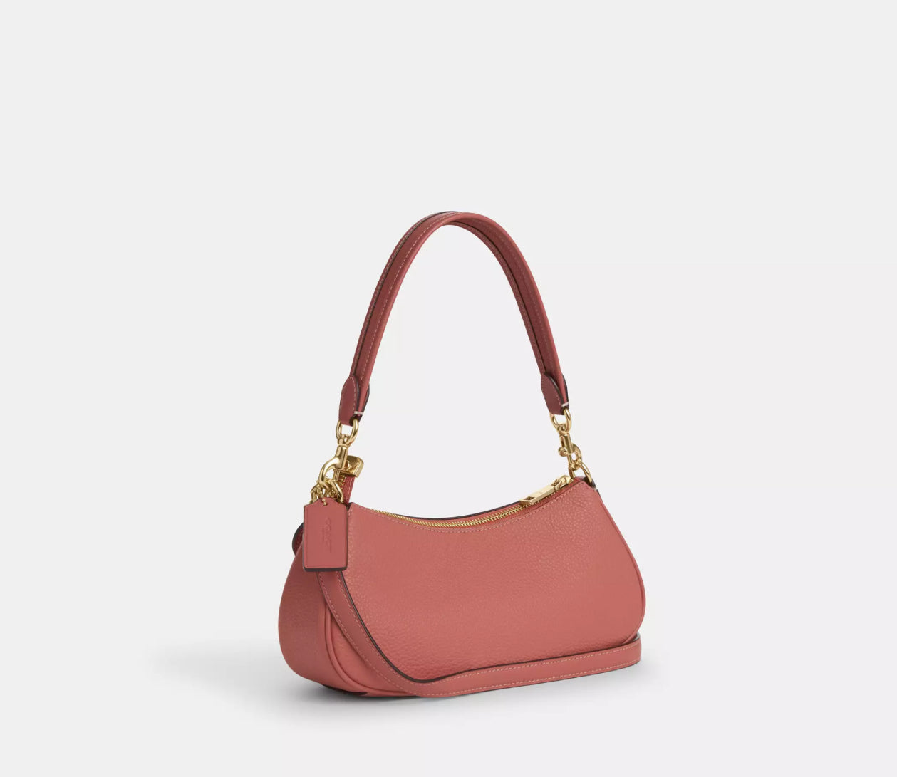 NWT Coach Leather Ashton Bag In Deep Coral