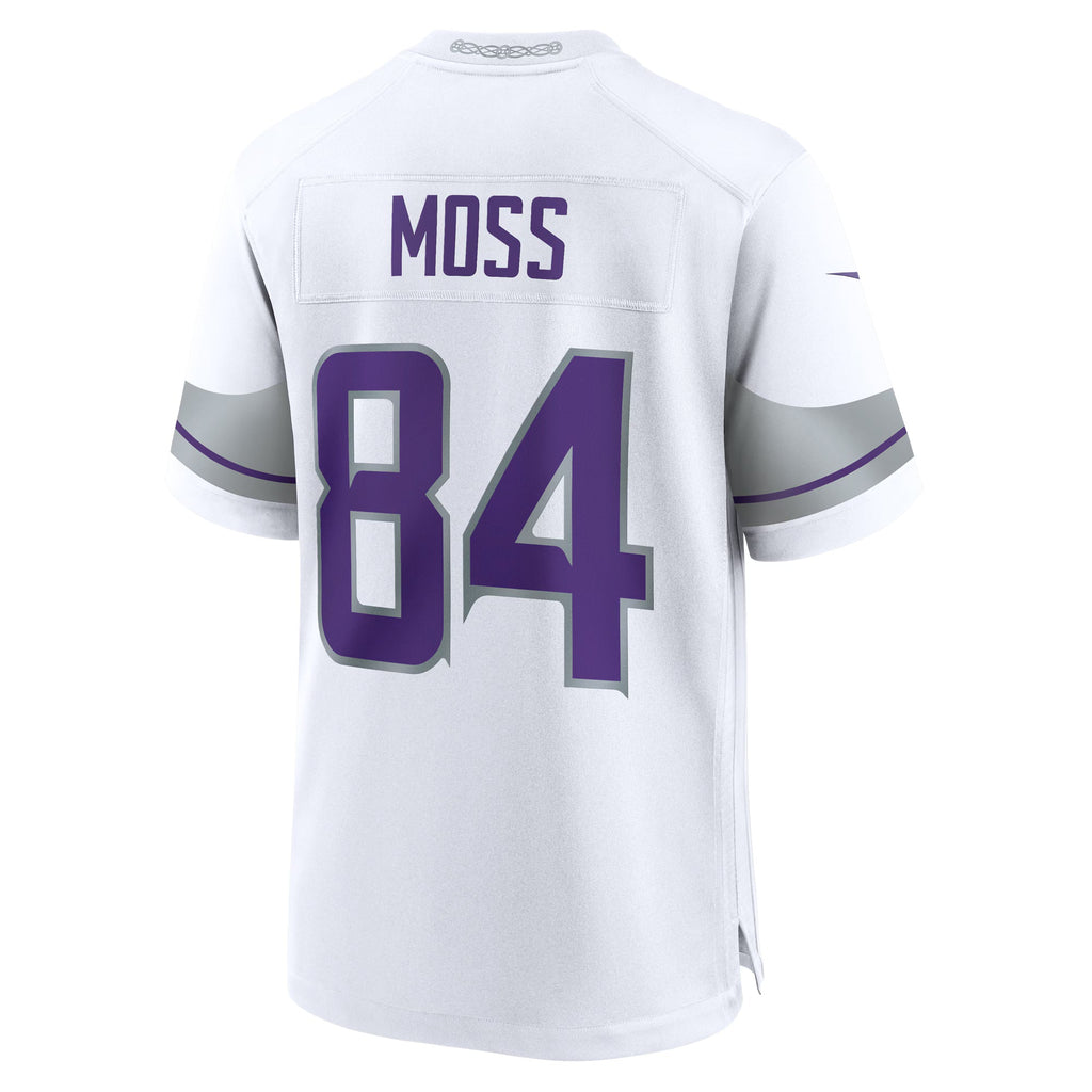 Minnesota Vikings Randy Moss White Alternate Retired Player Game Jersey