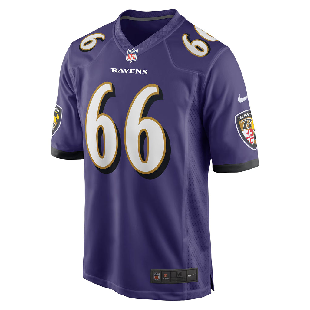 Baltimore Ravens Ben Cleveland Purple Game Jersey