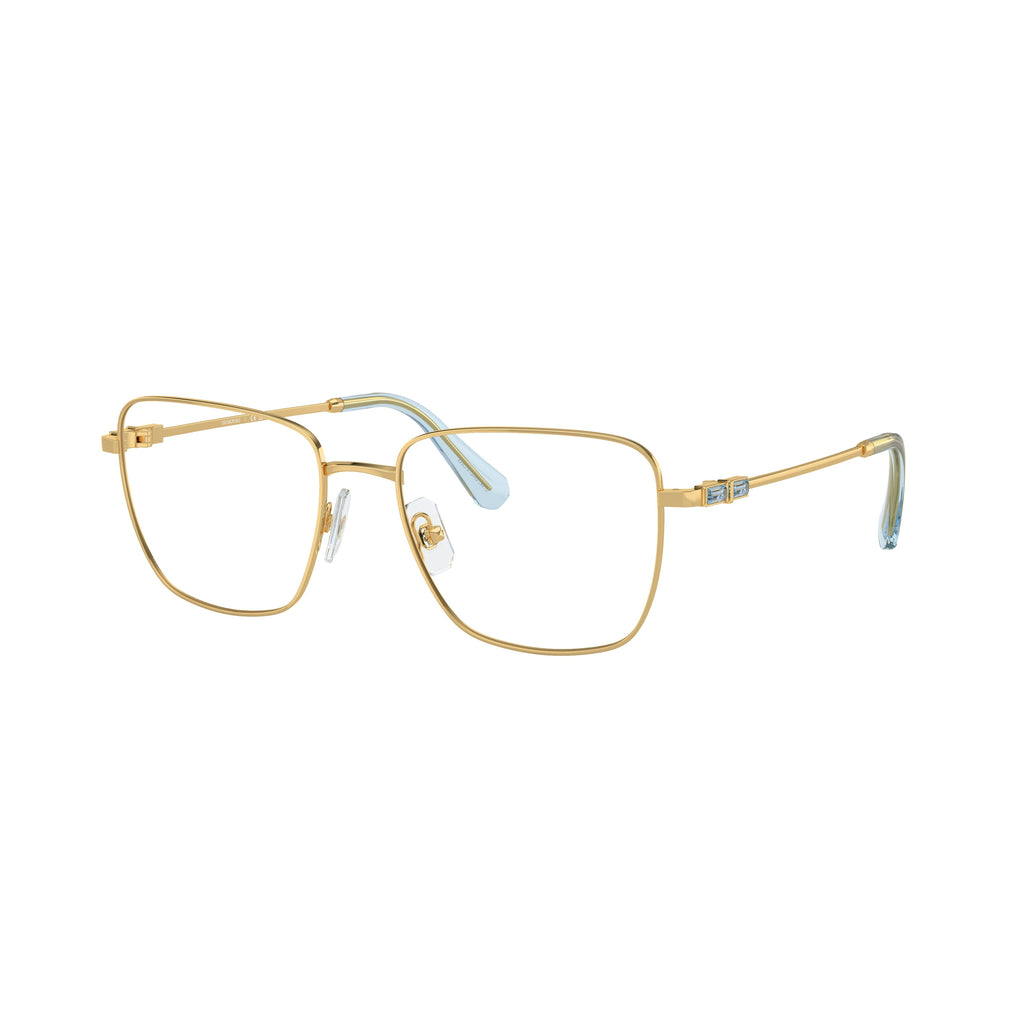 0Sk1003 Delicate Gold Metal Frame Sunglasses with Gradient Temples