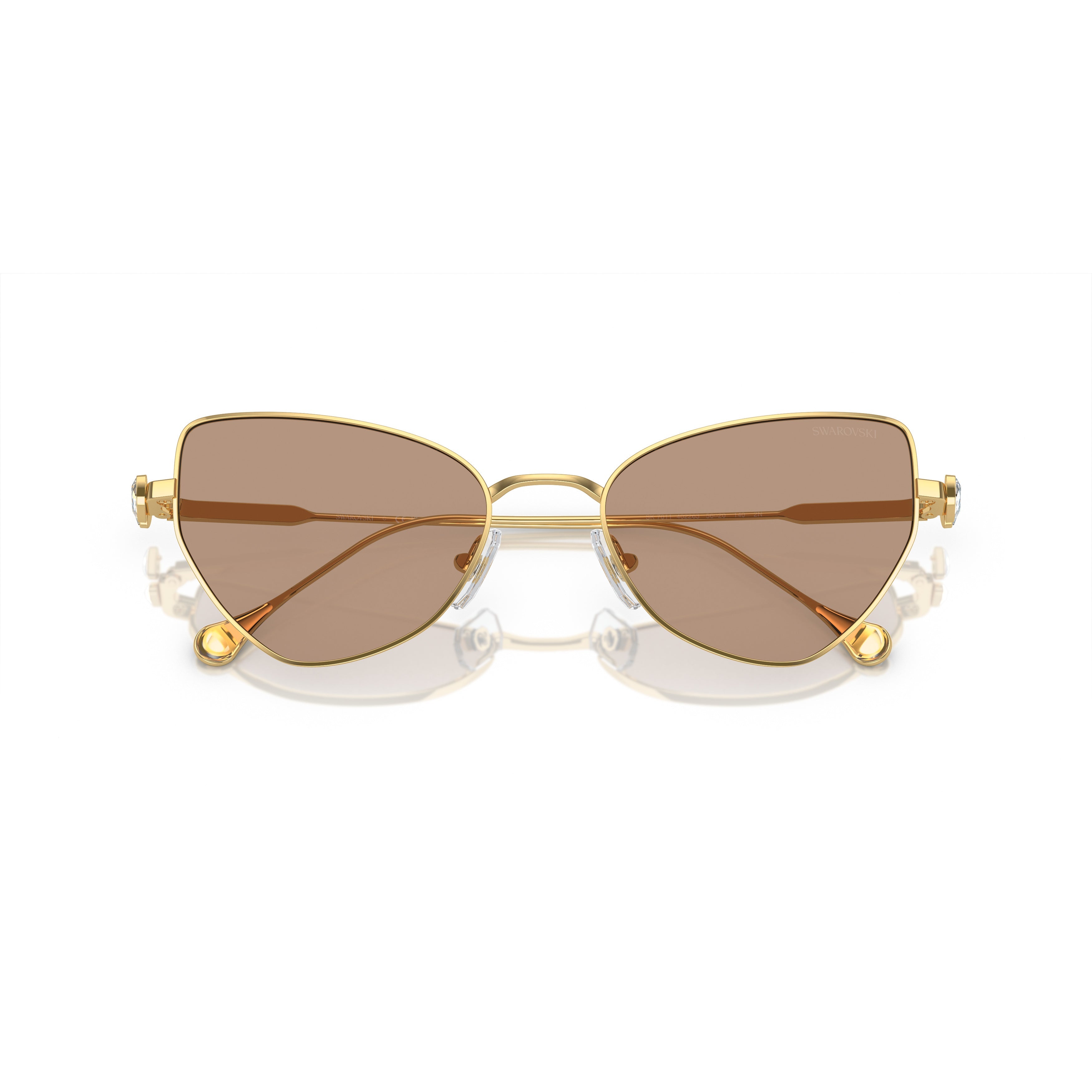 Cat-Eye Sunglasses With Crystal Embellishments