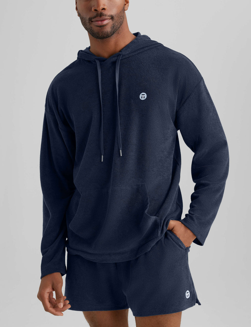 Men's Towel Terry Hoodie Shirts