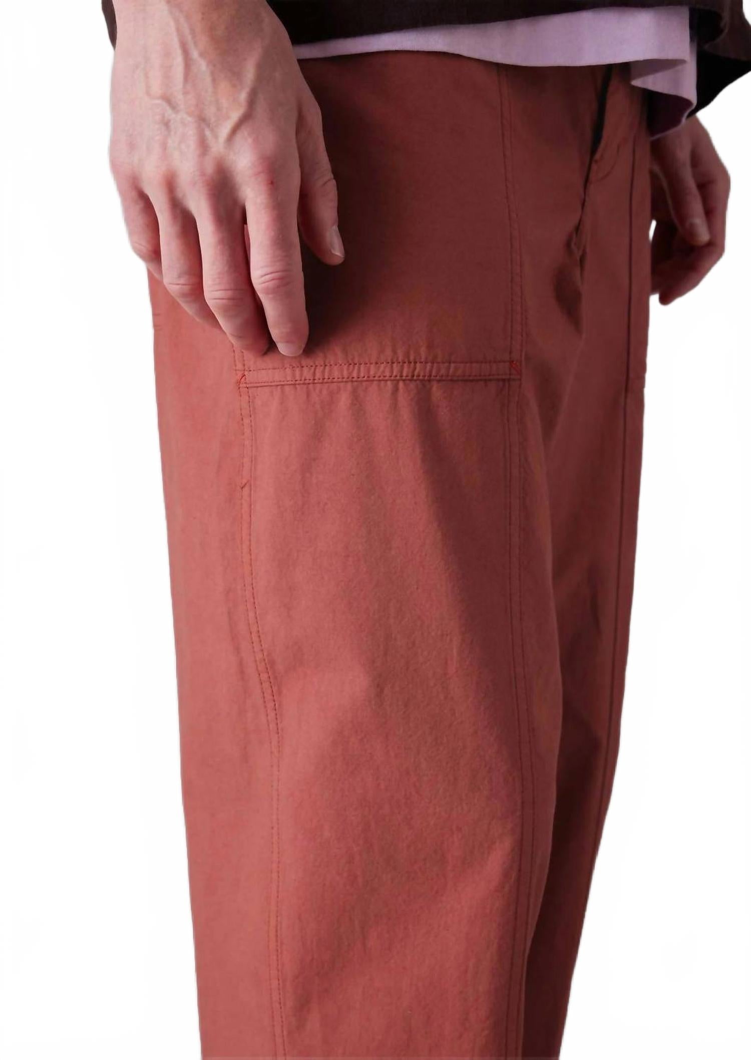 Workwear Trousers In Red Brick