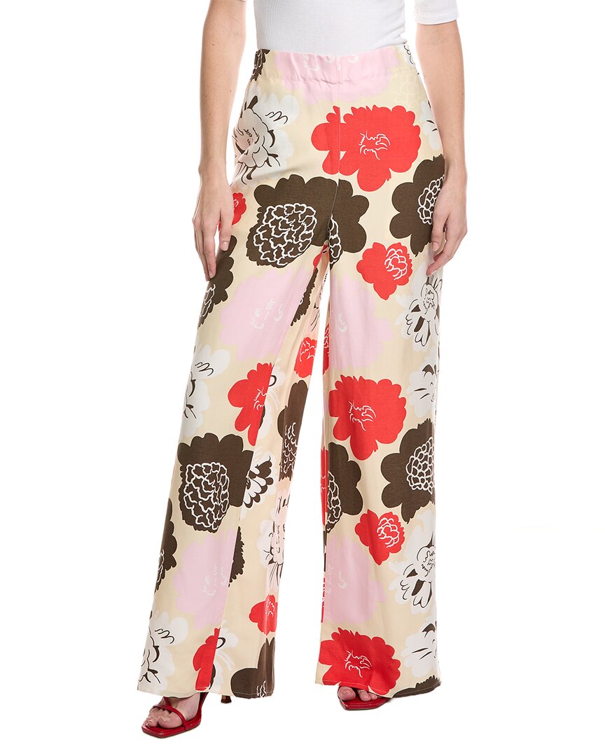 Marimekko Muotti Pioni Linen-Blend Pant