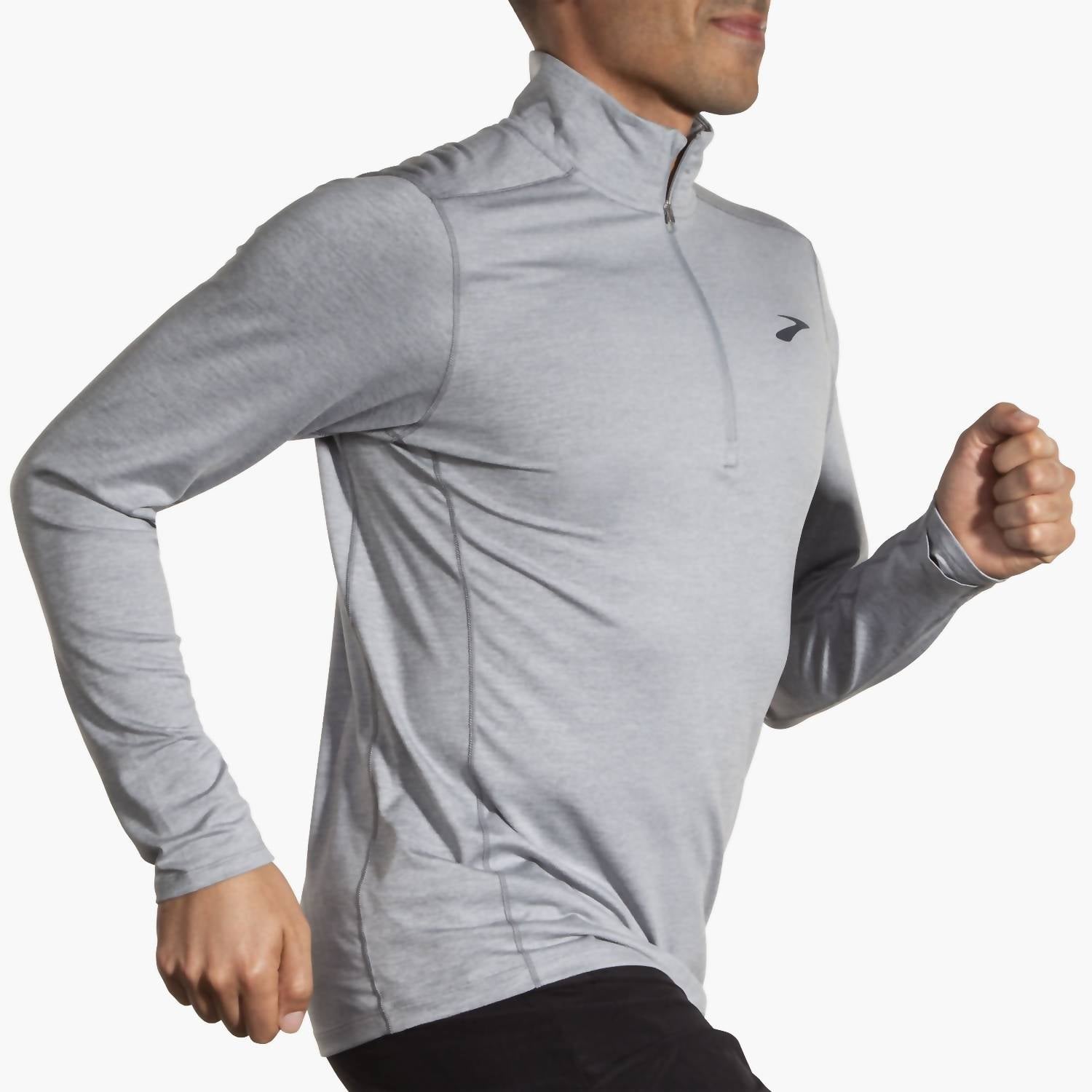 Dash 1/2 Zip 2.0 Top In Heather Stone