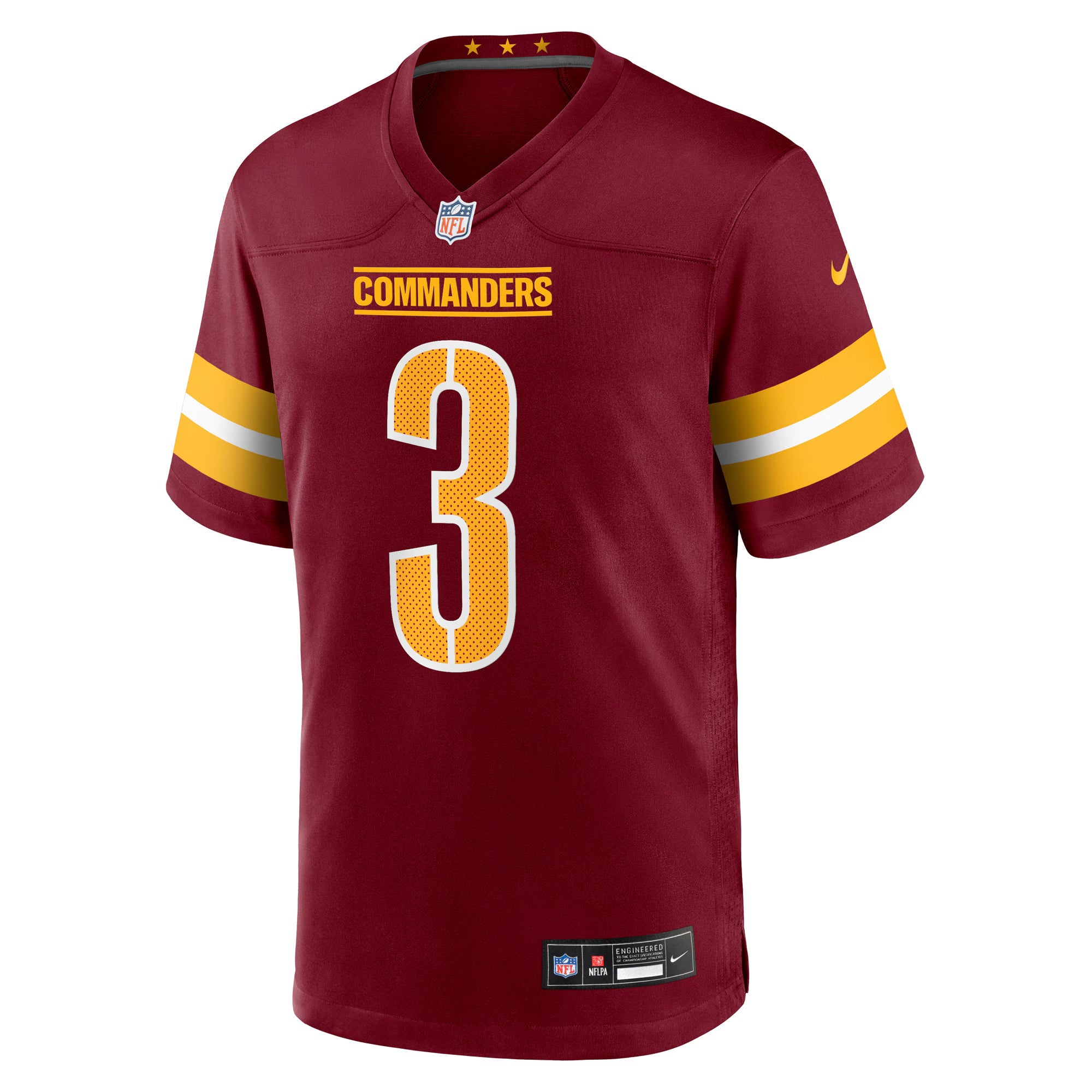 Washington Commanders Will Harris Burgundy Team Game Jersey