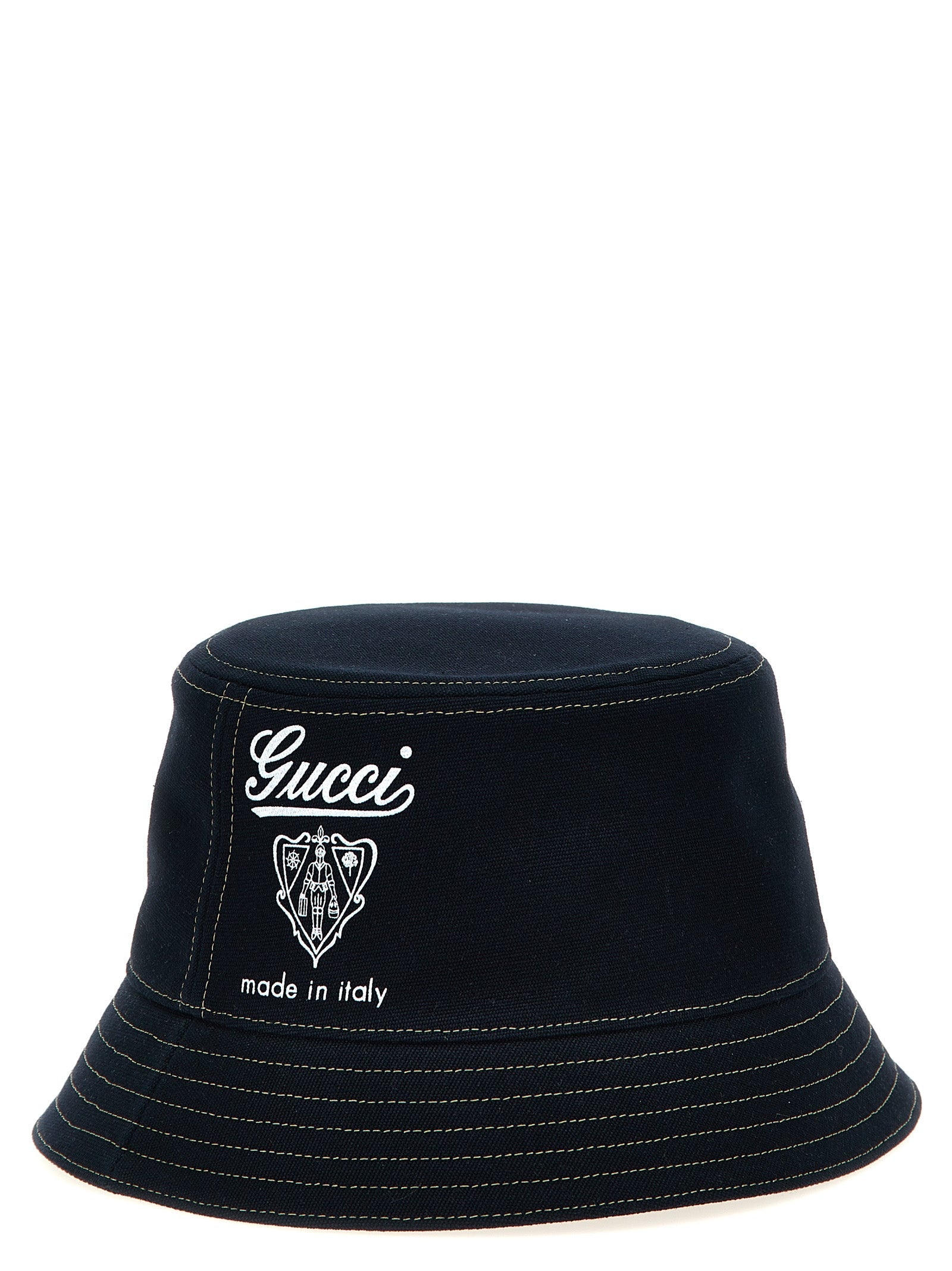 Gucci Men Gucci Coat Of Arms Bucket Hat