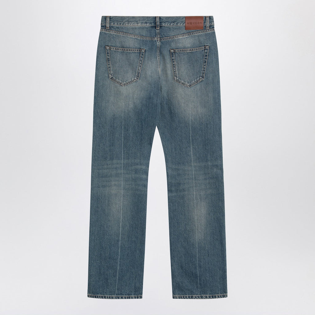 Alexander Mcqueen Faded Blue Jeans Men