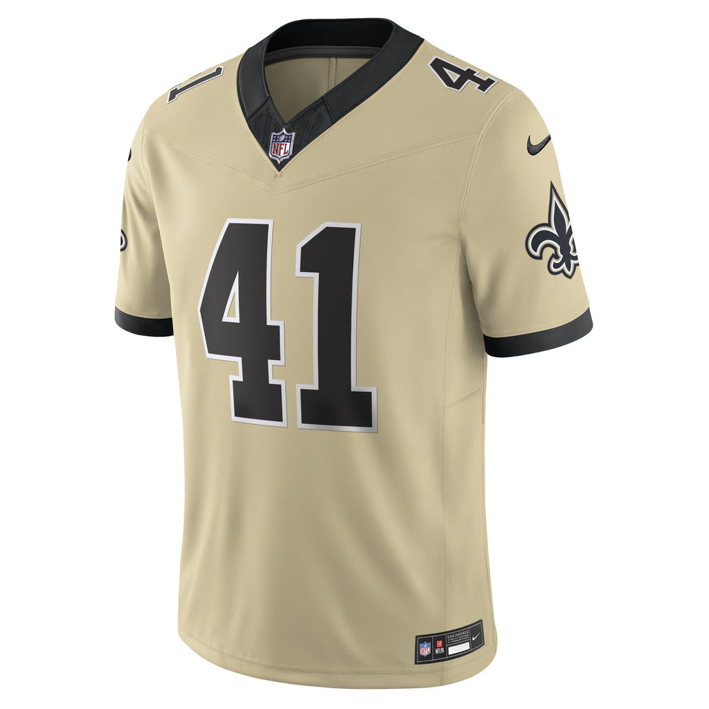 New Orleans Saints Alvin Kamara Gold Alternate Gameday Golds Alternate Vapor F.U.S.E. Limited Jersey