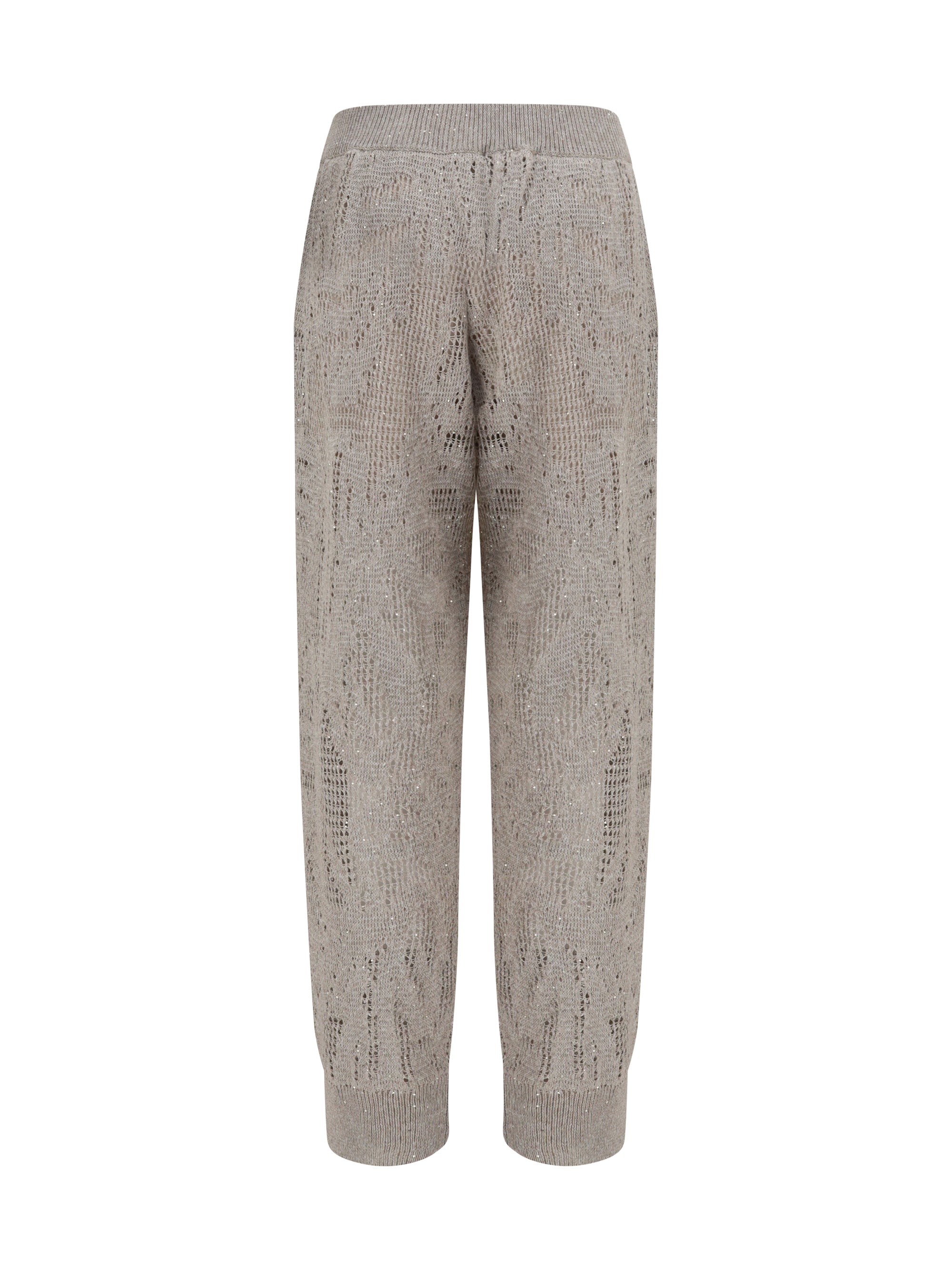 Brunello Cucinelli Women Track Dazzling Water Lillies Pants