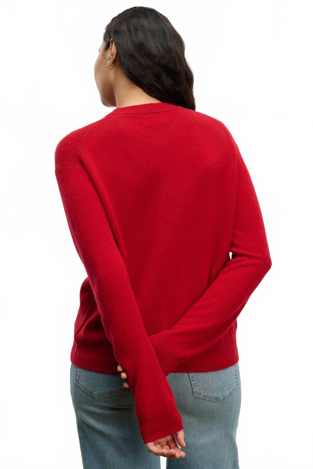 Crystal Sweater In Red