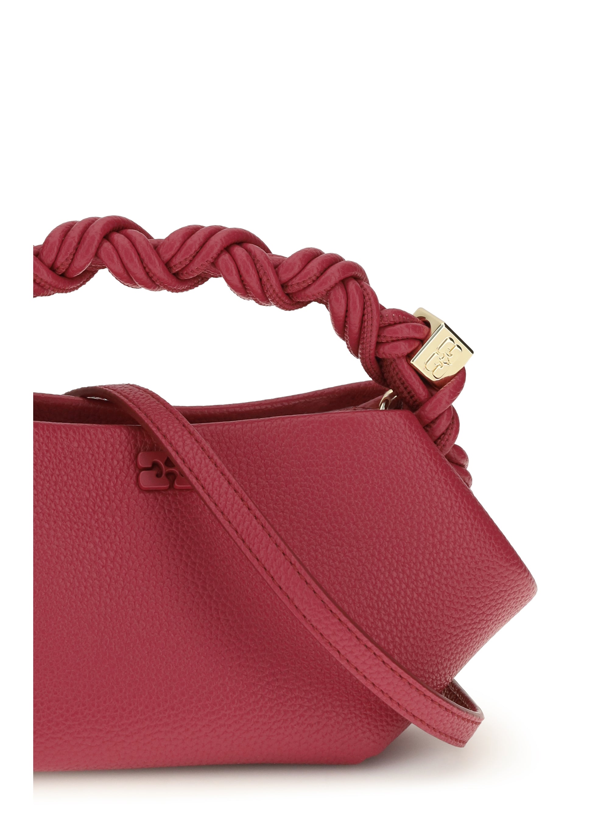 Ganni Women Bou Handbag In Grained Leather