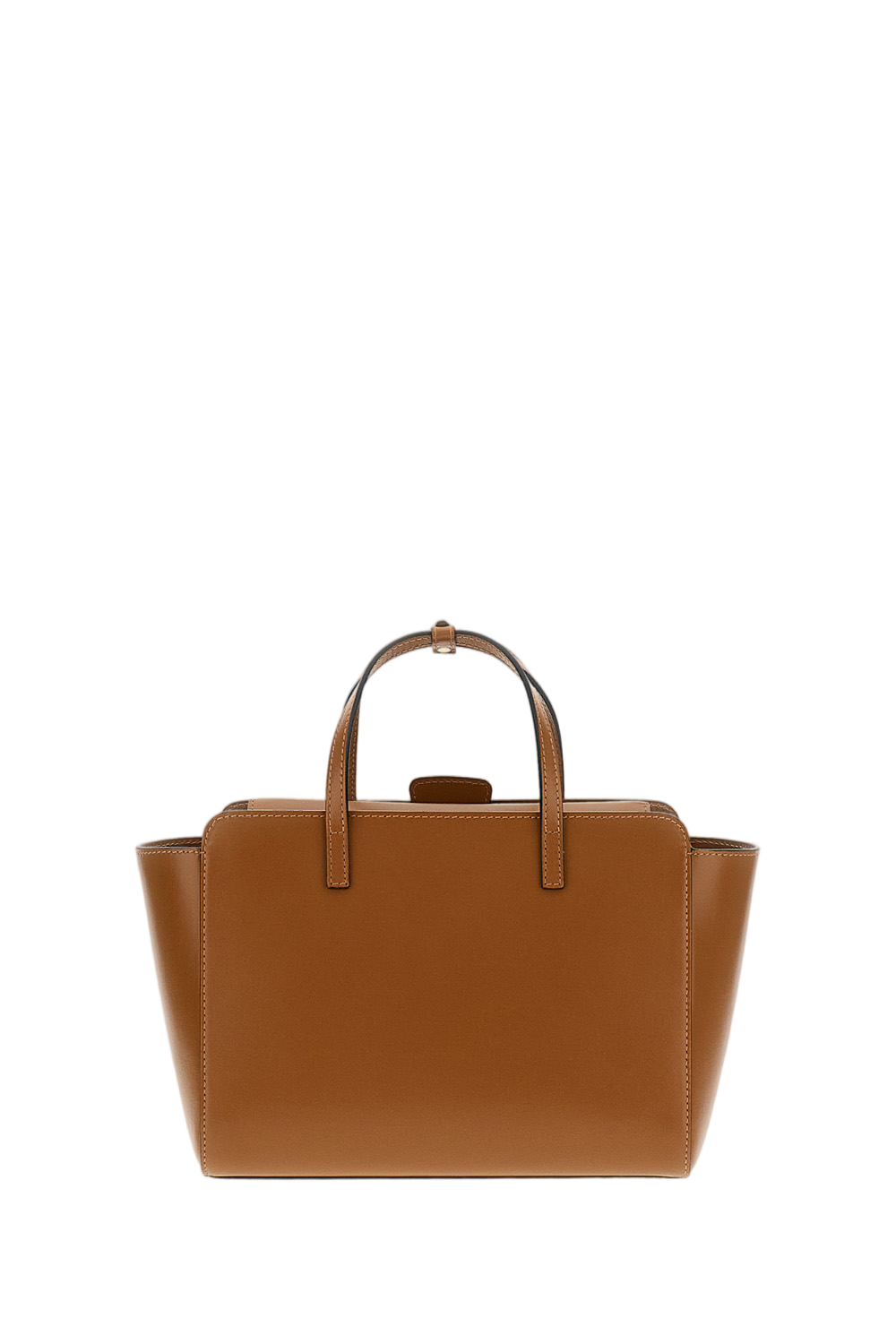 Brown Flap M Leather Crossbody Bag