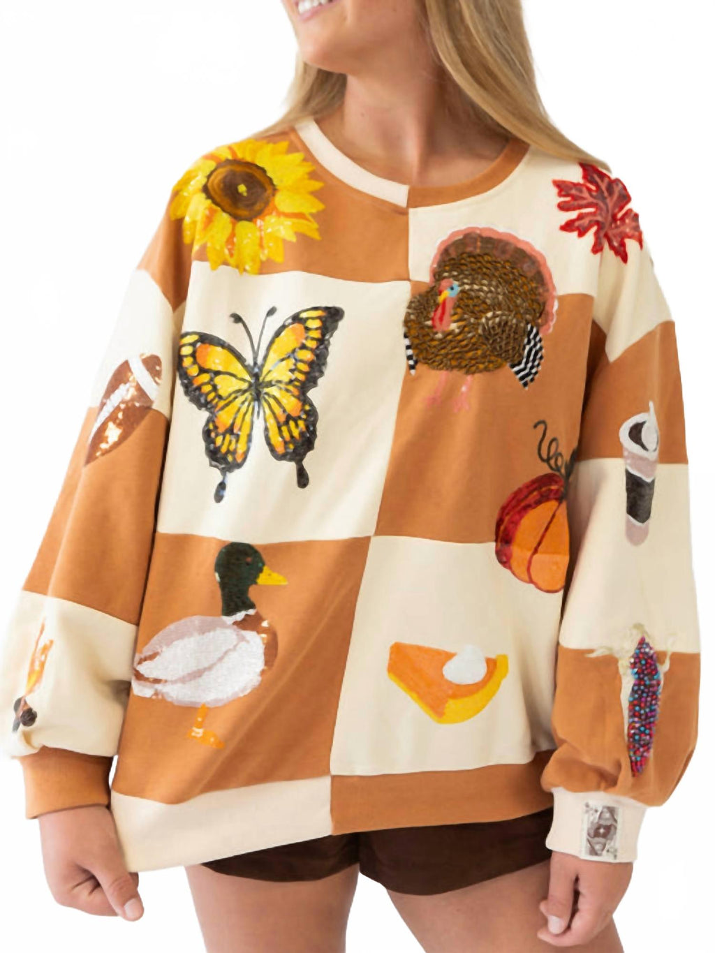 Fall Icon Sweatshirt In Brown