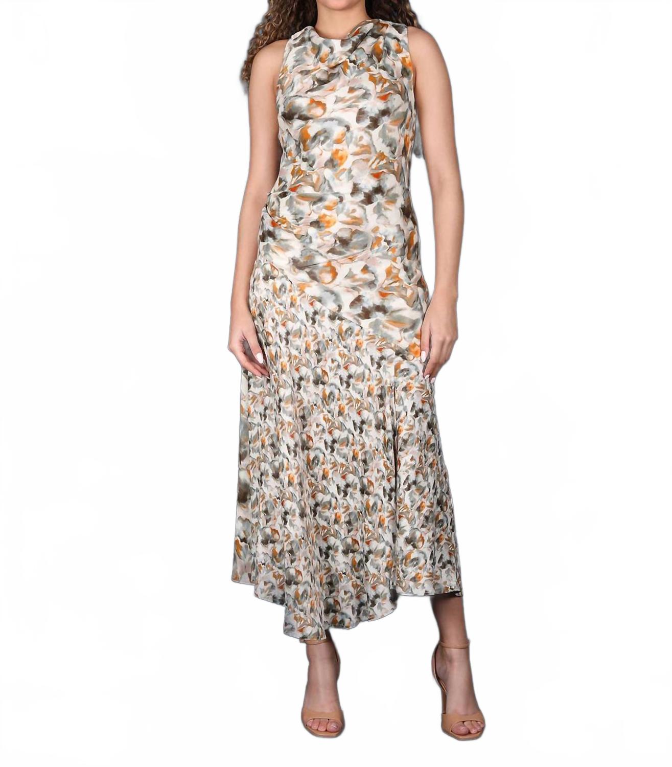 Elicia Printed Maxi Dress In Multi