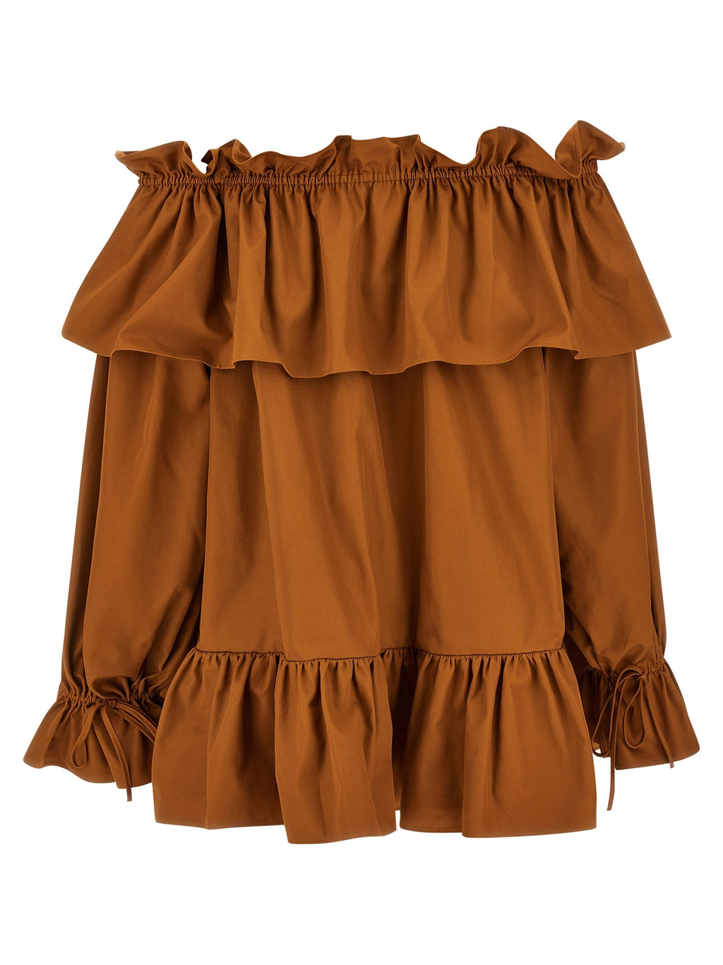 Saint Laurent Women Flounces Mini Dress