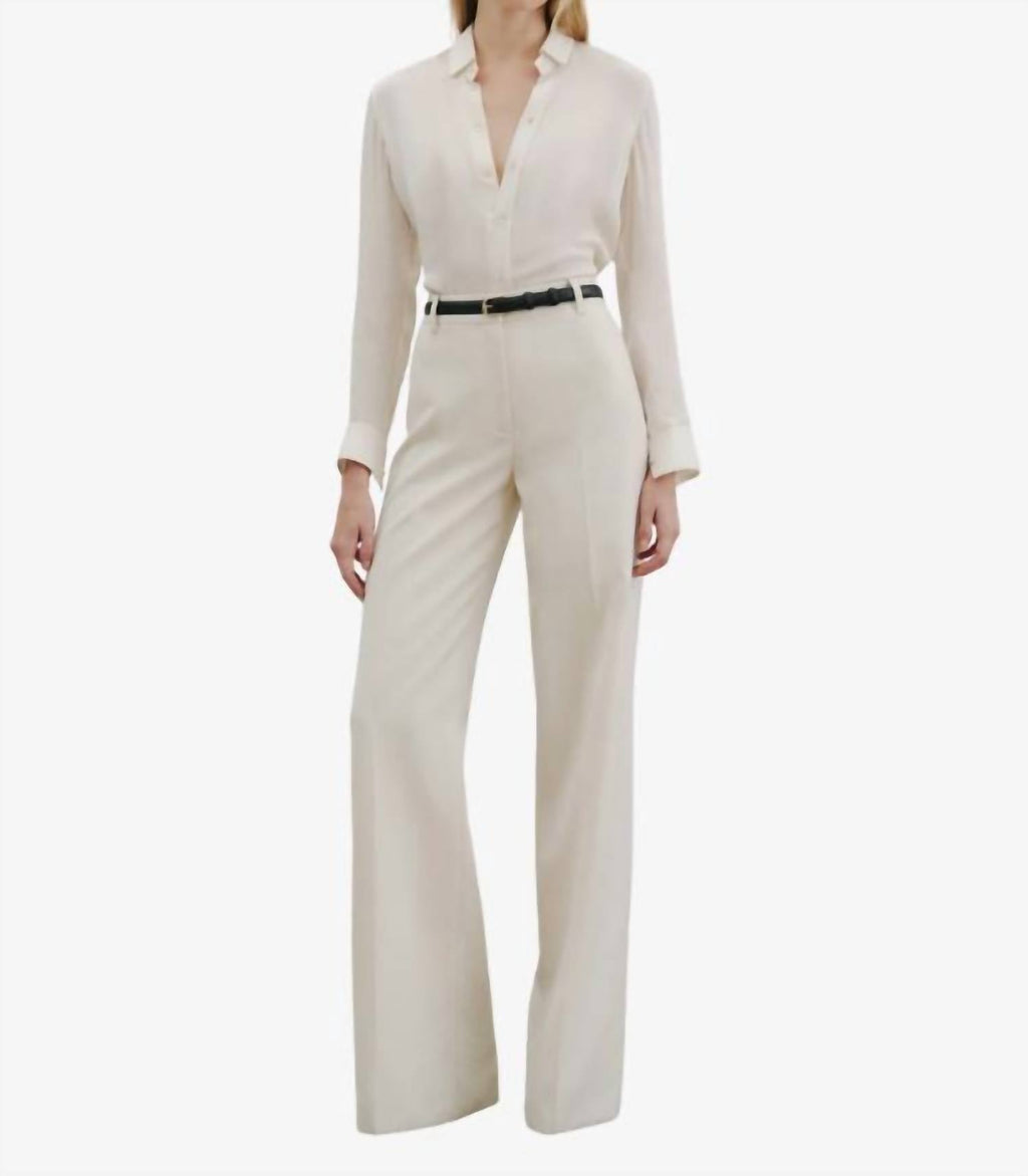 Rivers Wool Pants In Stone