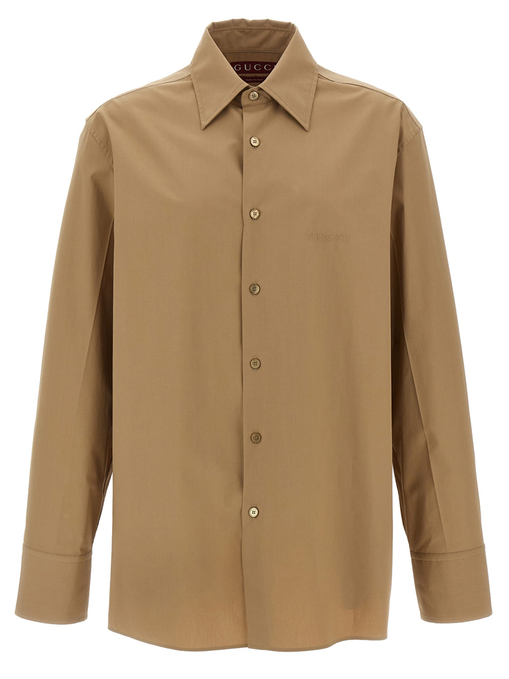 Gucci Men Embossed Logo Shirt