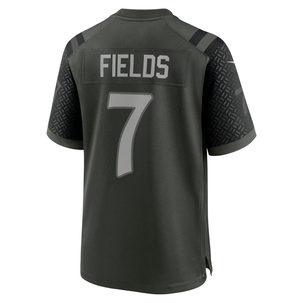 New York Jets Justin Fields Gotham Green 2025 Rivalries Collection Game Jersey