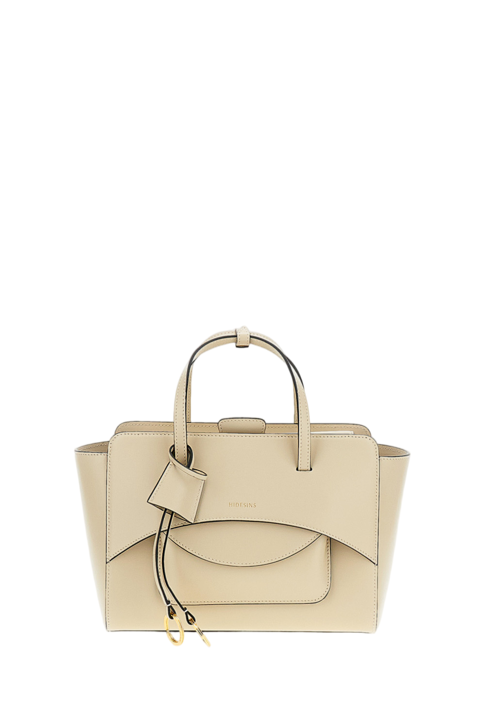 White Flap M Leather Crossbody Bag