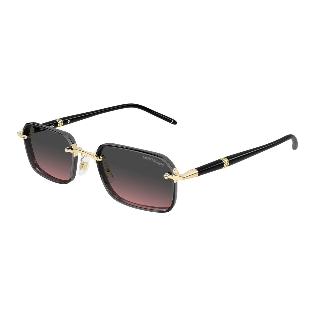 Gradient Lens Sunglasses With Gold-Toned Accents