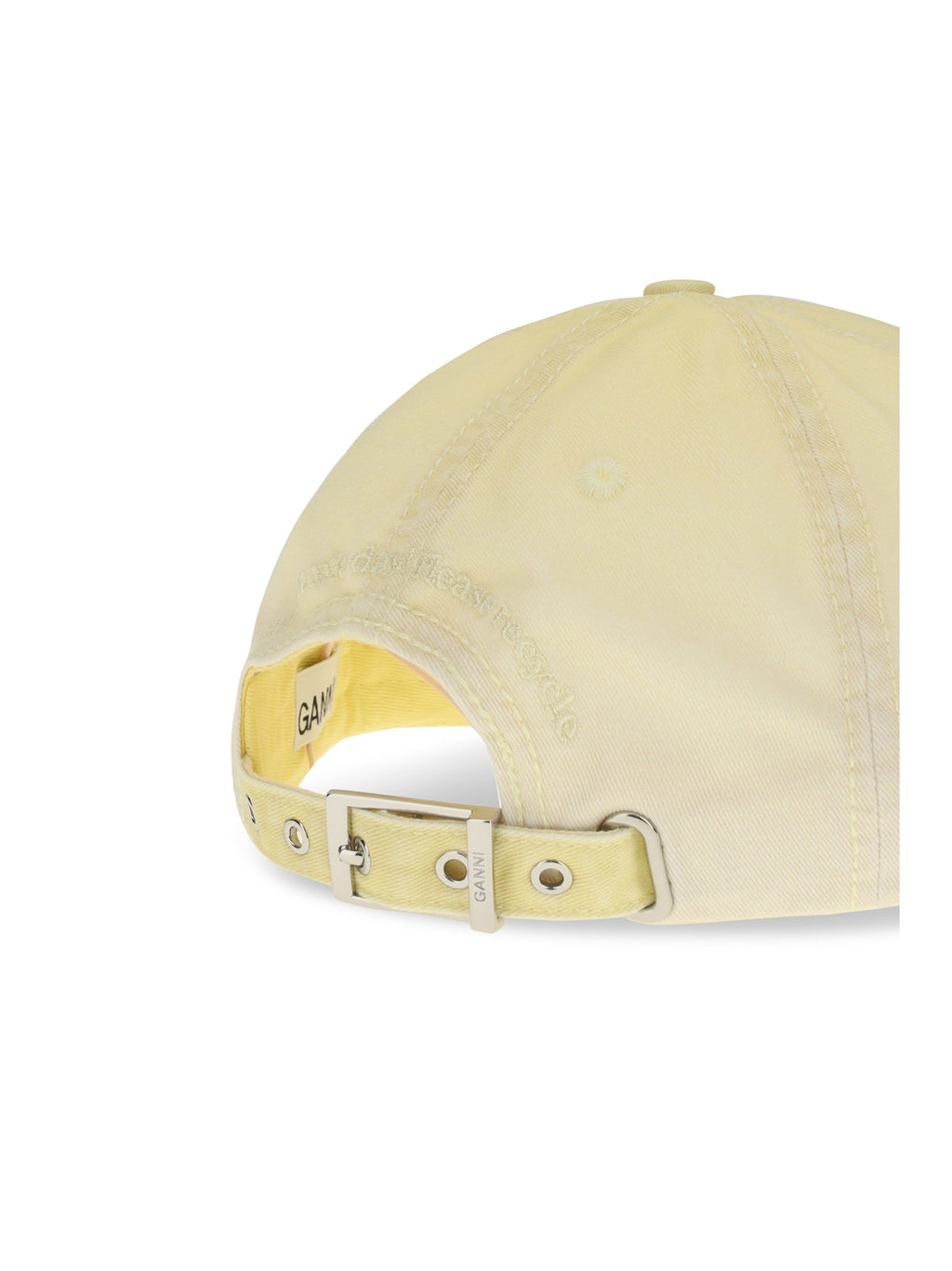 Ganni Women Cotton Logo Baseball Cap