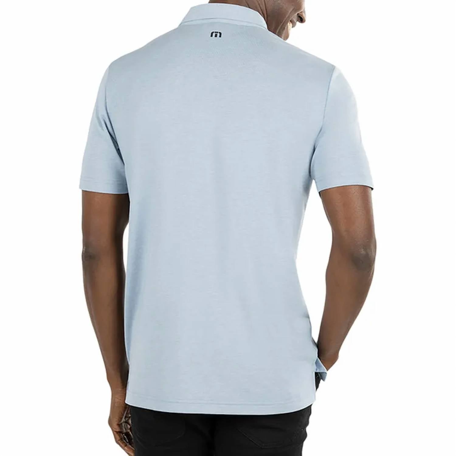 Desert Drive Golf Polo In Faded Denim