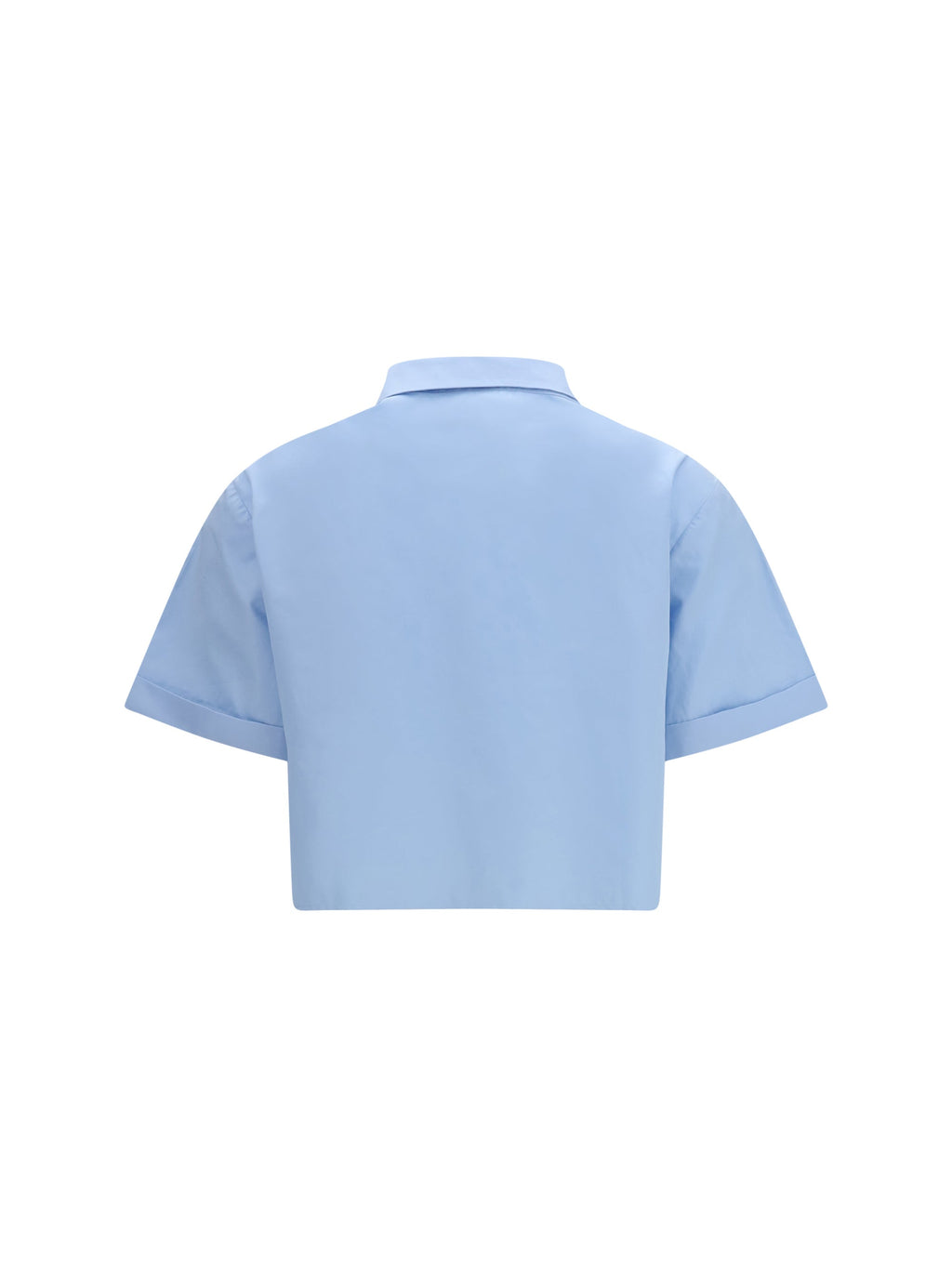 Miu Miu Women Poplin Shirt With Ruffle Details