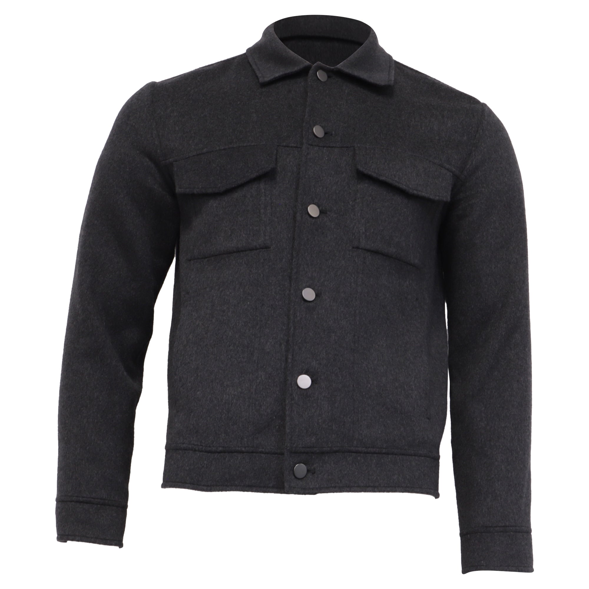 Theory Trucker Jacket in Grey Wool