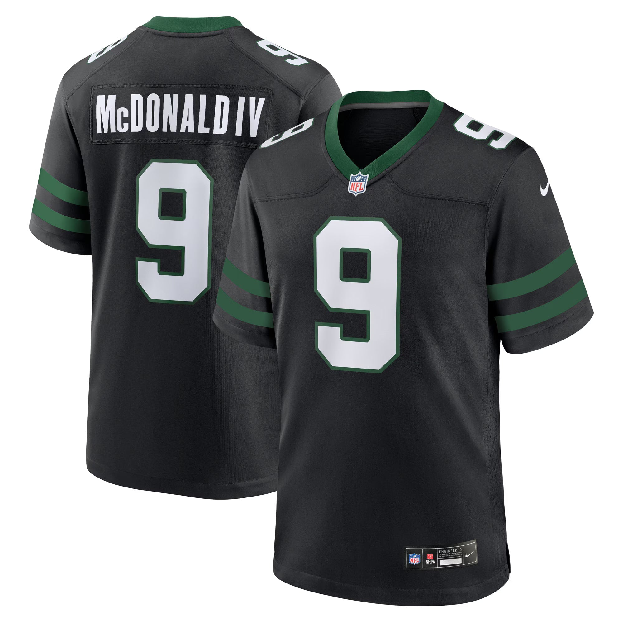 New York Jets Will McDonald IV Legacy Black Alternate Game Jersey