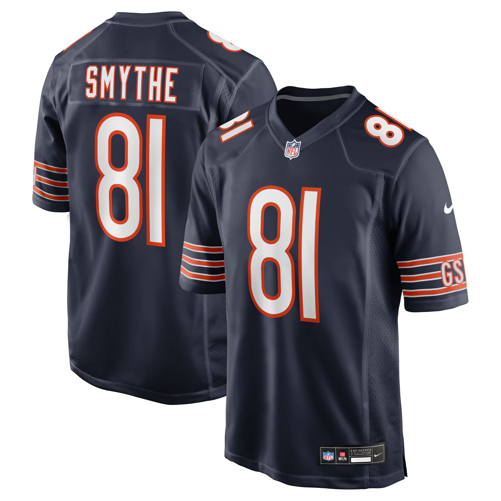 Chicago Bears Durham Smythe Navy Team Game Jersey