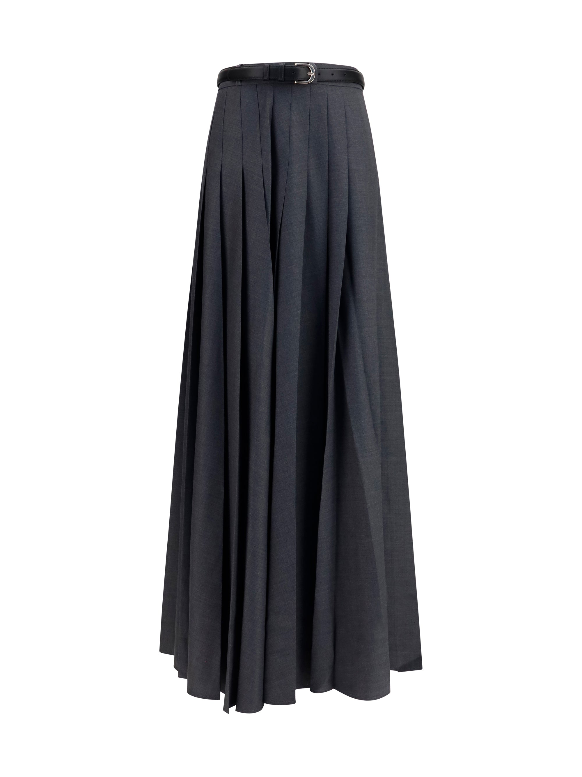 Self-Portrait Women Pleated Maxi Skirt