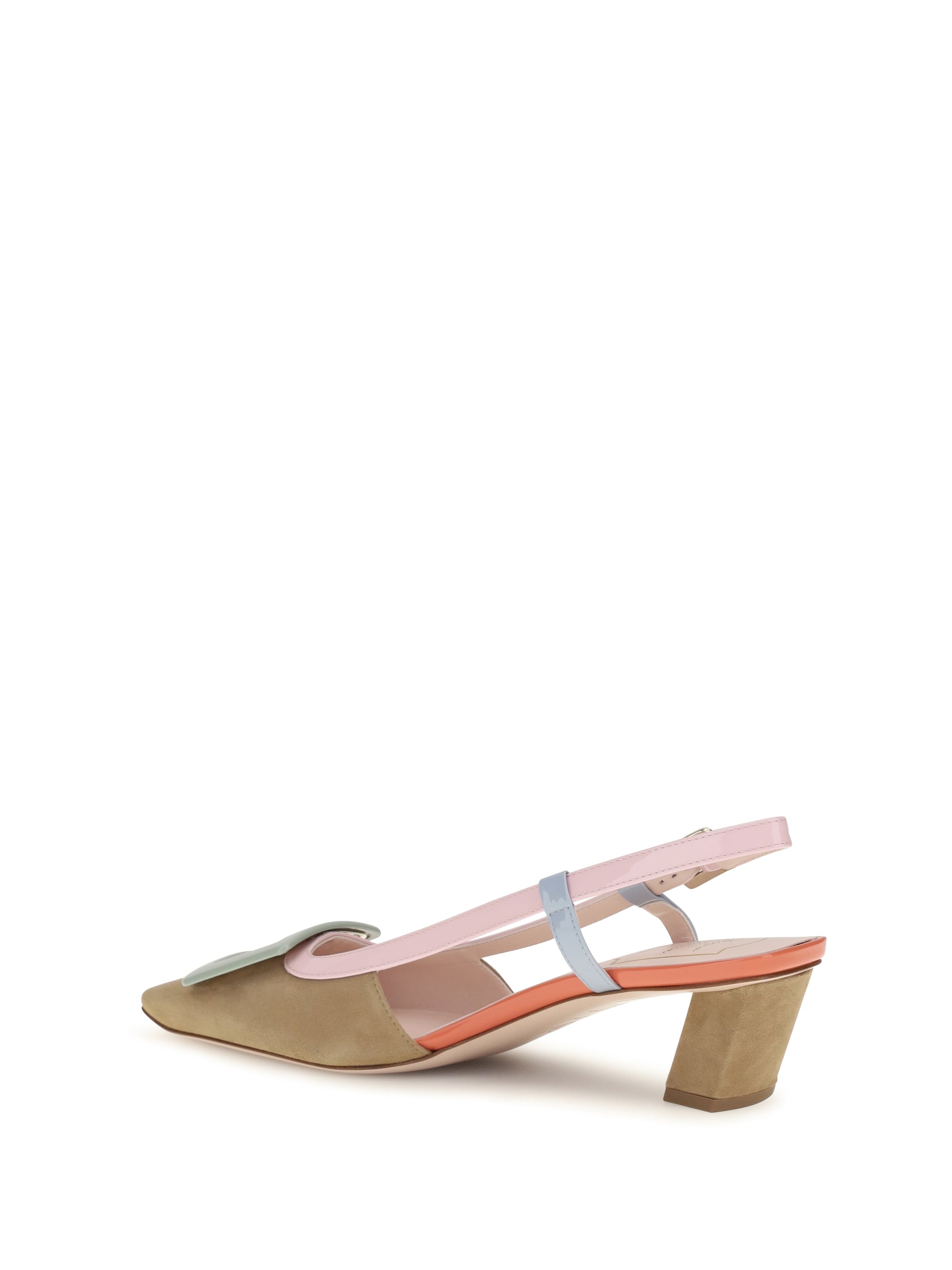 Roger Vivier Women Suede Belle Vivier Slingback Pumps