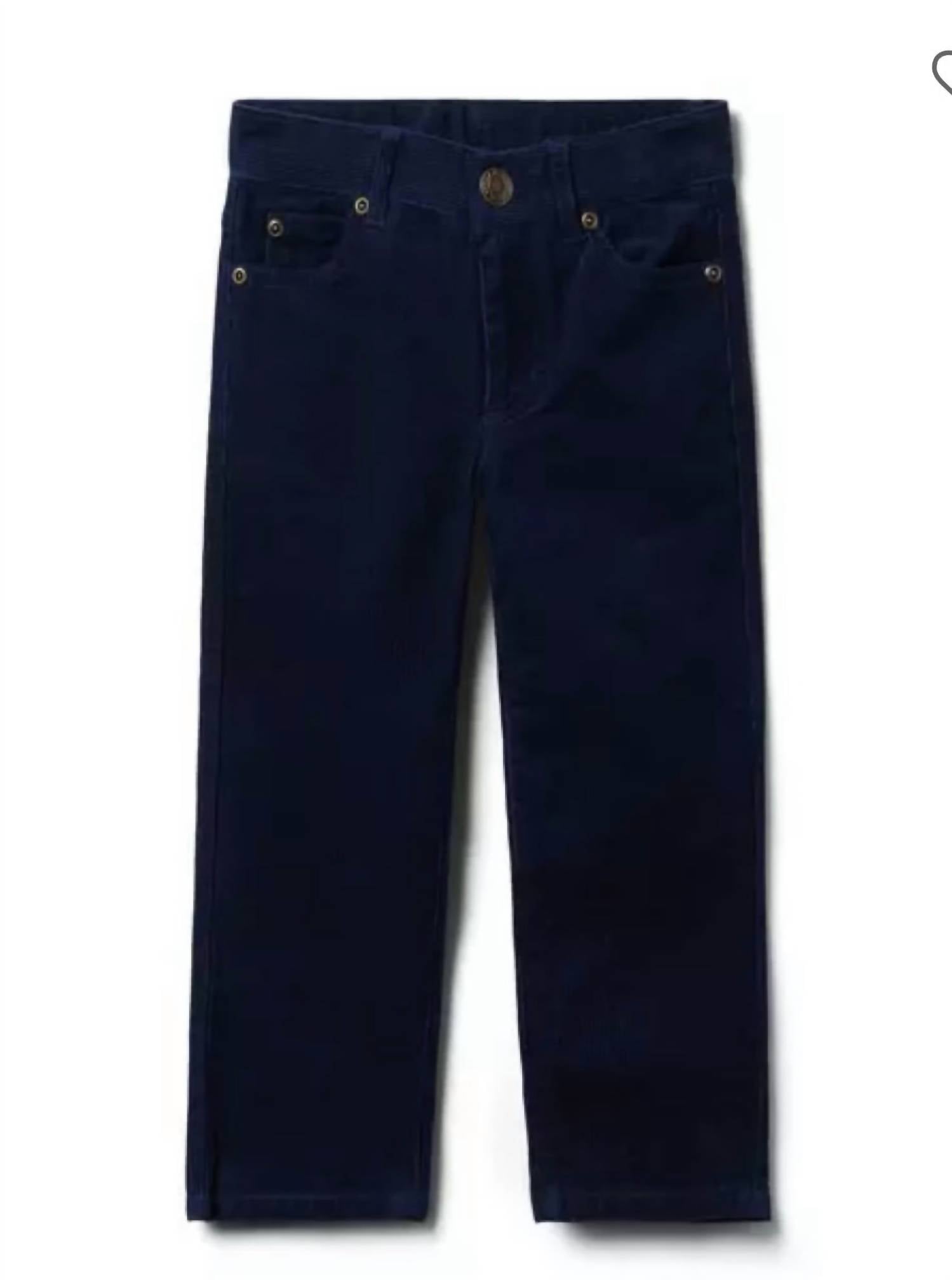Boys' Corduroy Pants In Navy