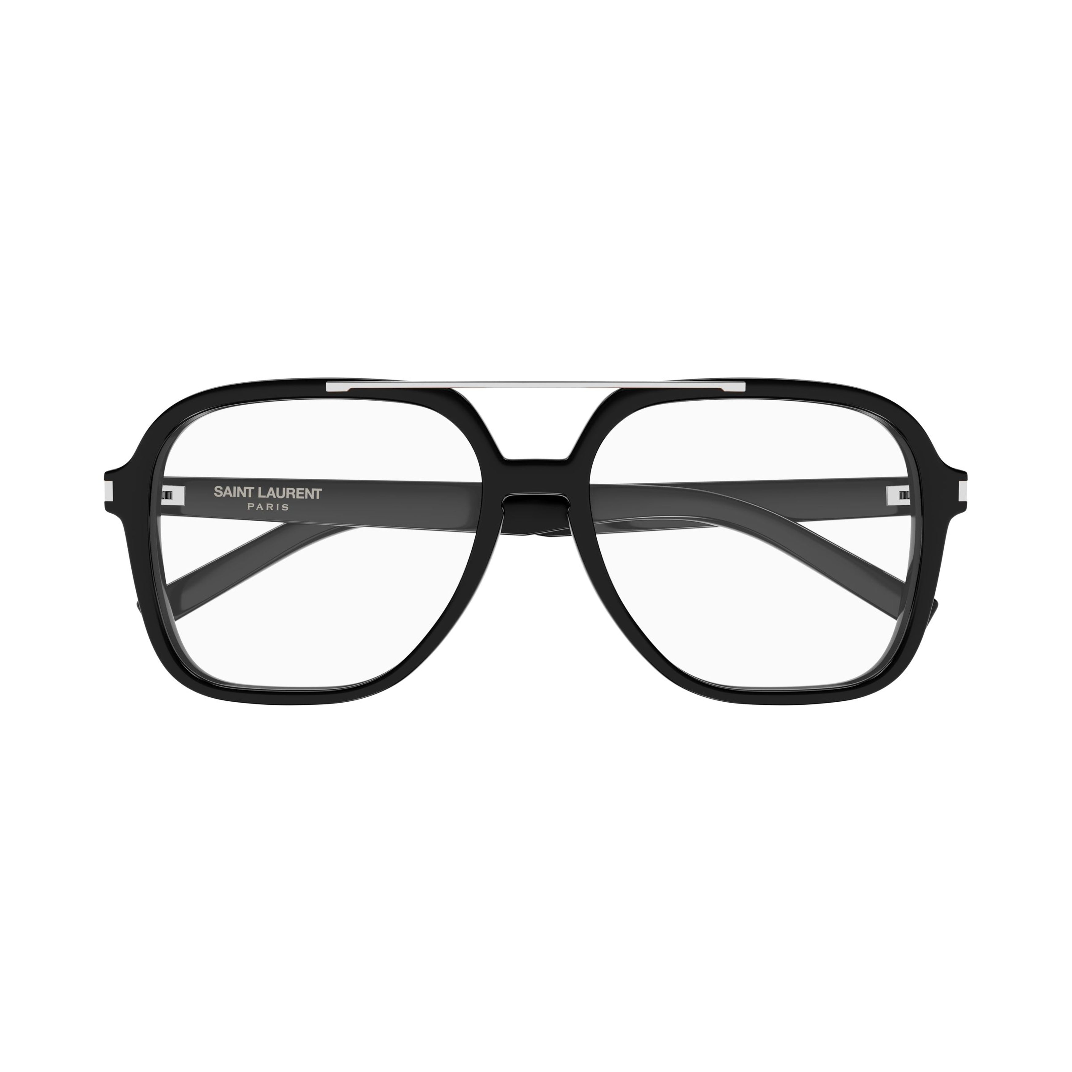 Oversized Square Frame Sunglasses With Silver Accents