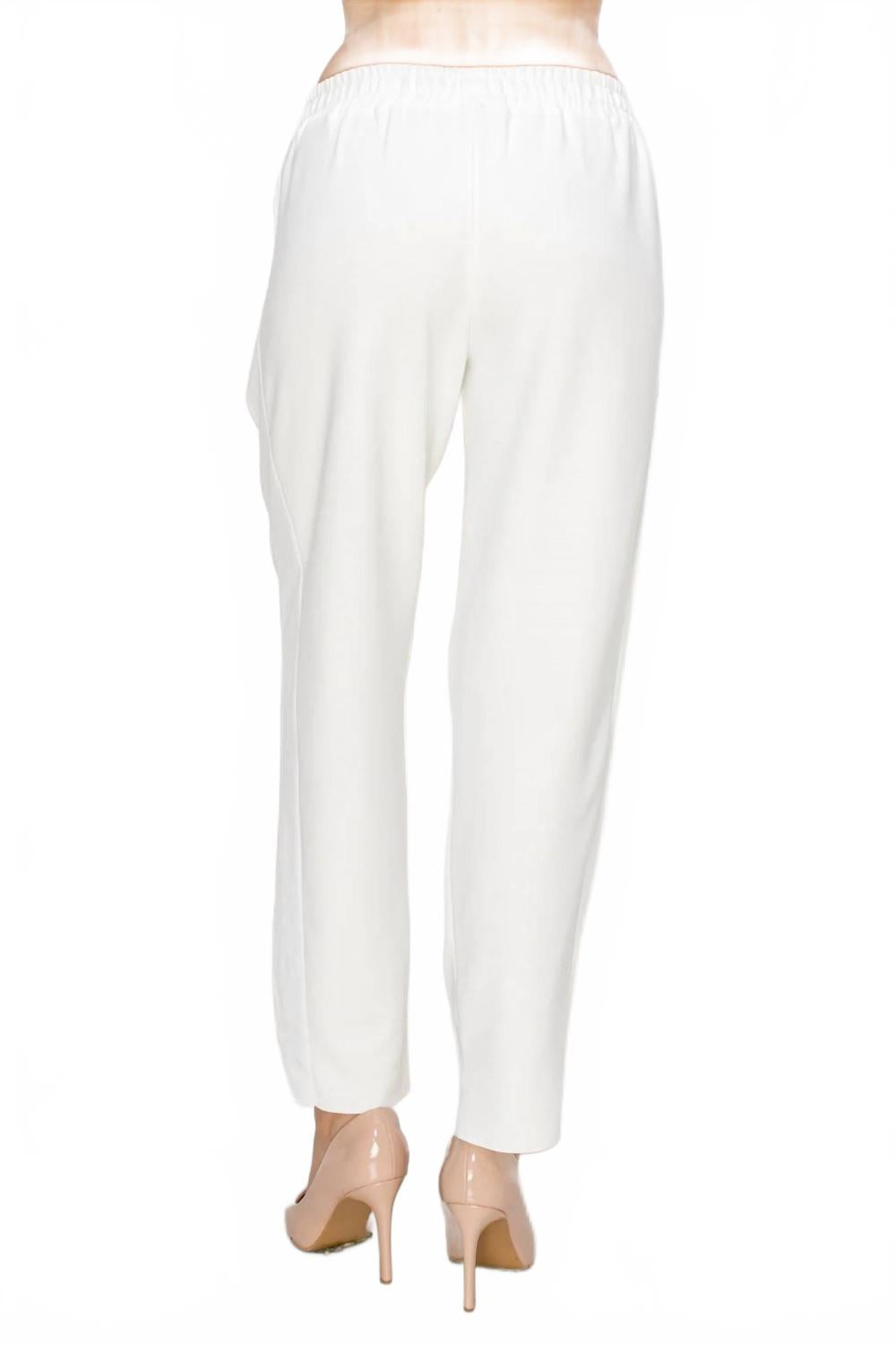 Women's Katie Knit Crepe Pants In White