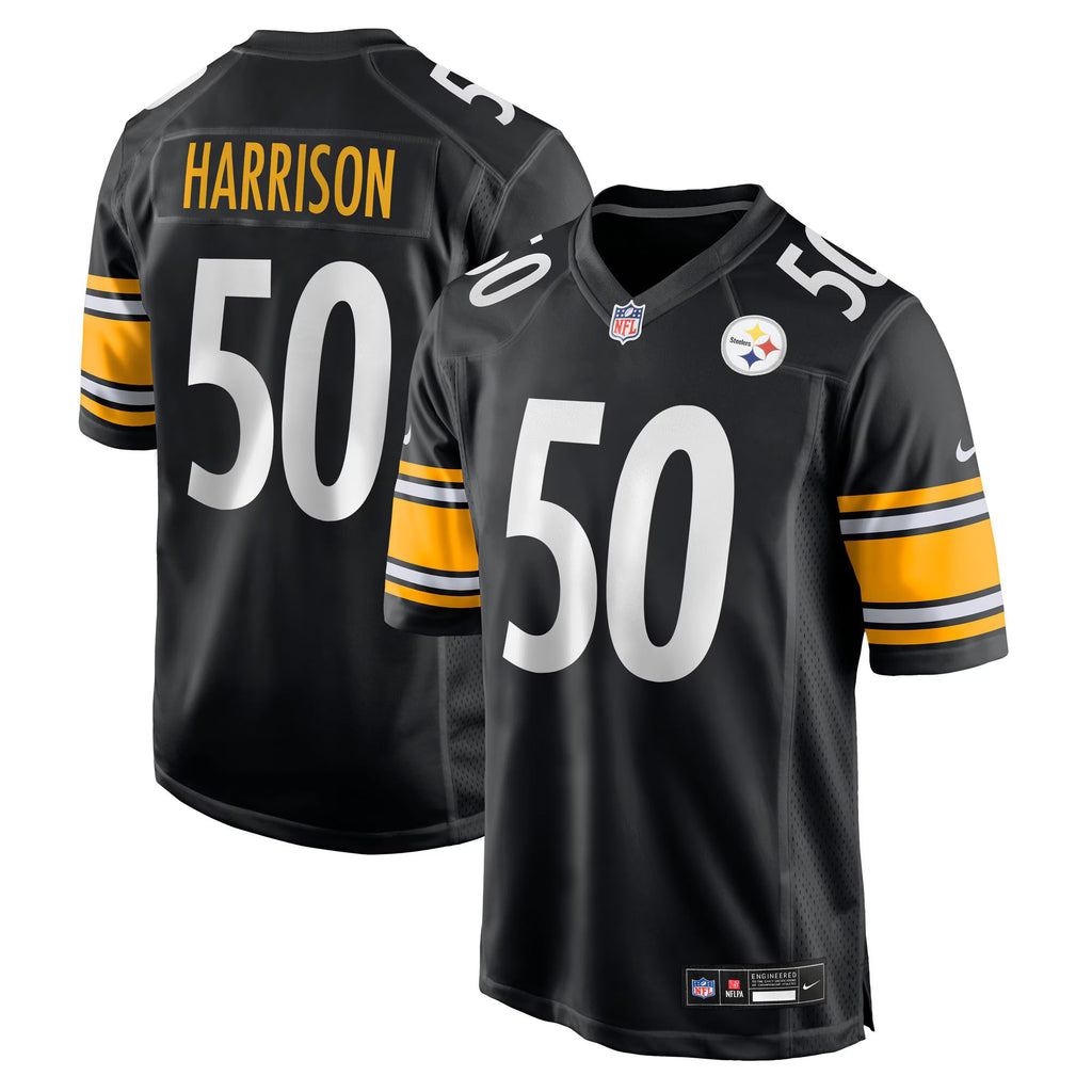 Pittsburgh Steelers Malik Harrison Black Team Game Jersey