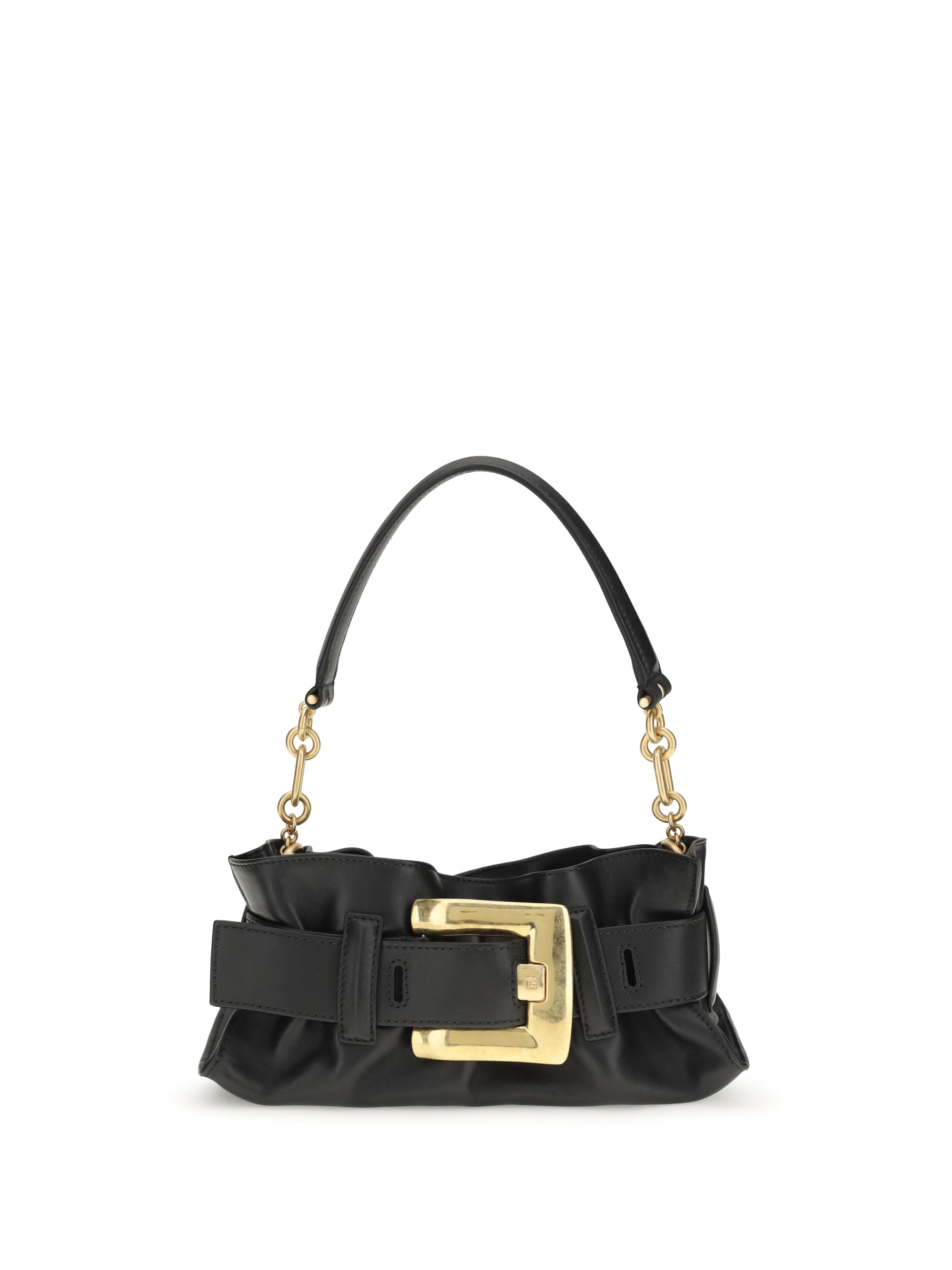 Balmain Women Mini Anthem Bag In Calfskin Leather