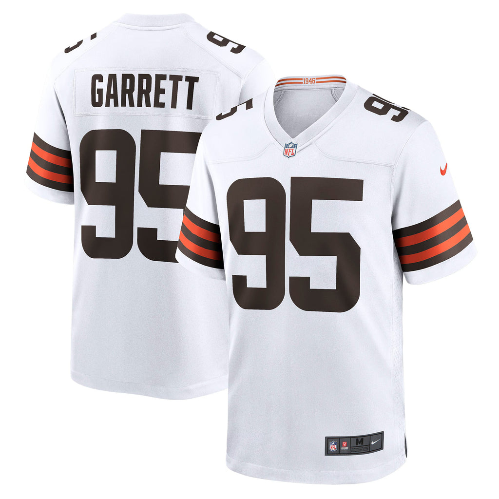 Cleveland Browns Myles Garrett White Away Game Jersey