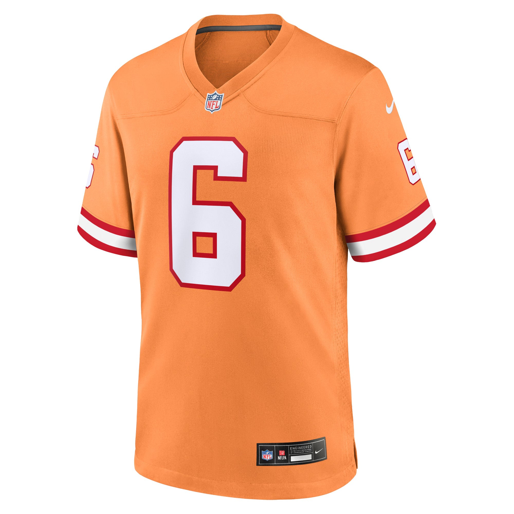 Tampa Bay Buccaneers Baker Mayfield Orange Throwback Game Jersey