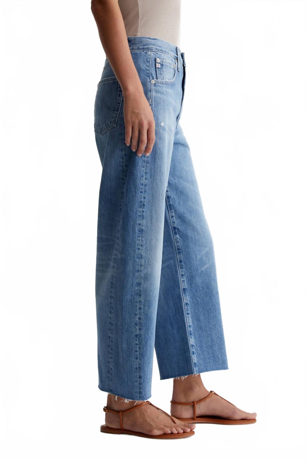 Hattie Barrel Crop Jeans In Divergent