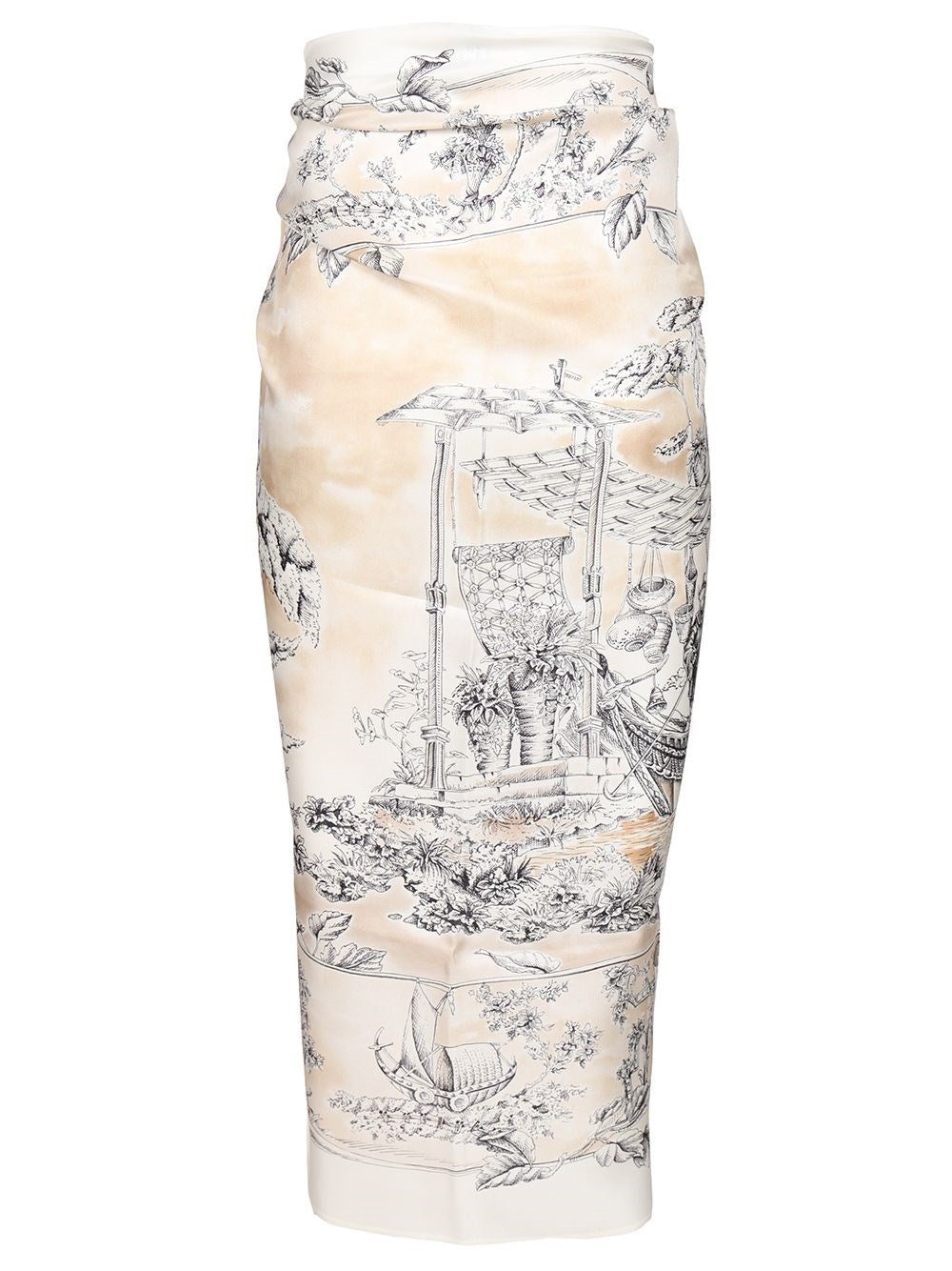 Ferragamo Women Pareo With "Travel" Print