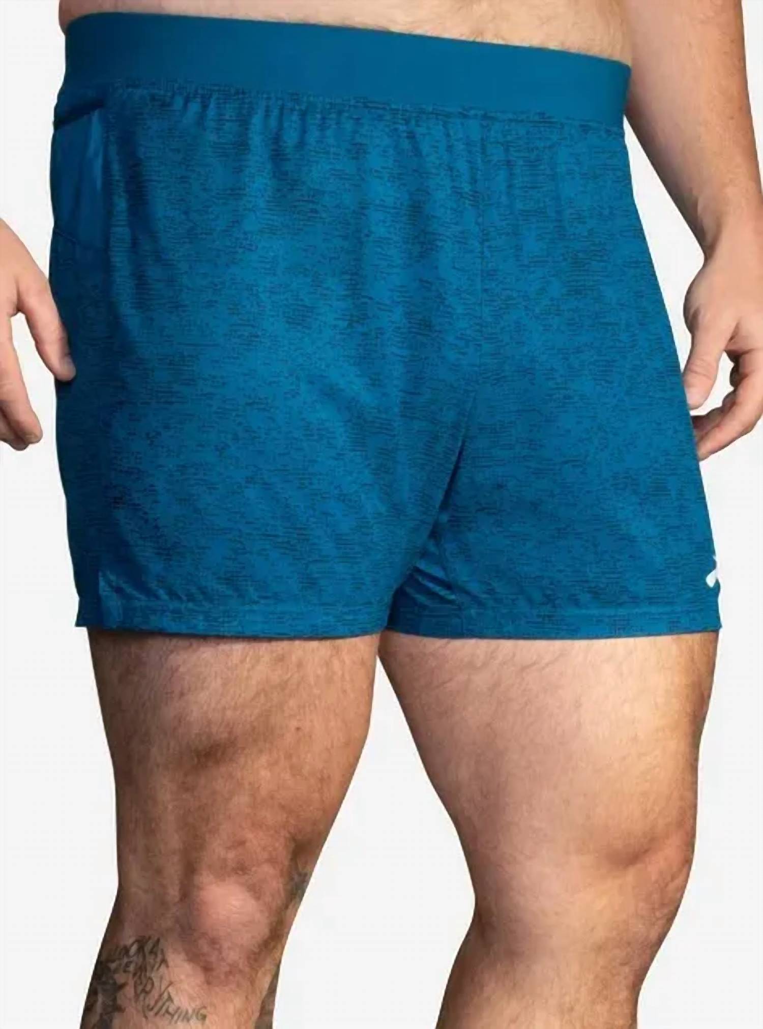 Sherpa 5" Shorts In Dark Ocean Terrain Print
