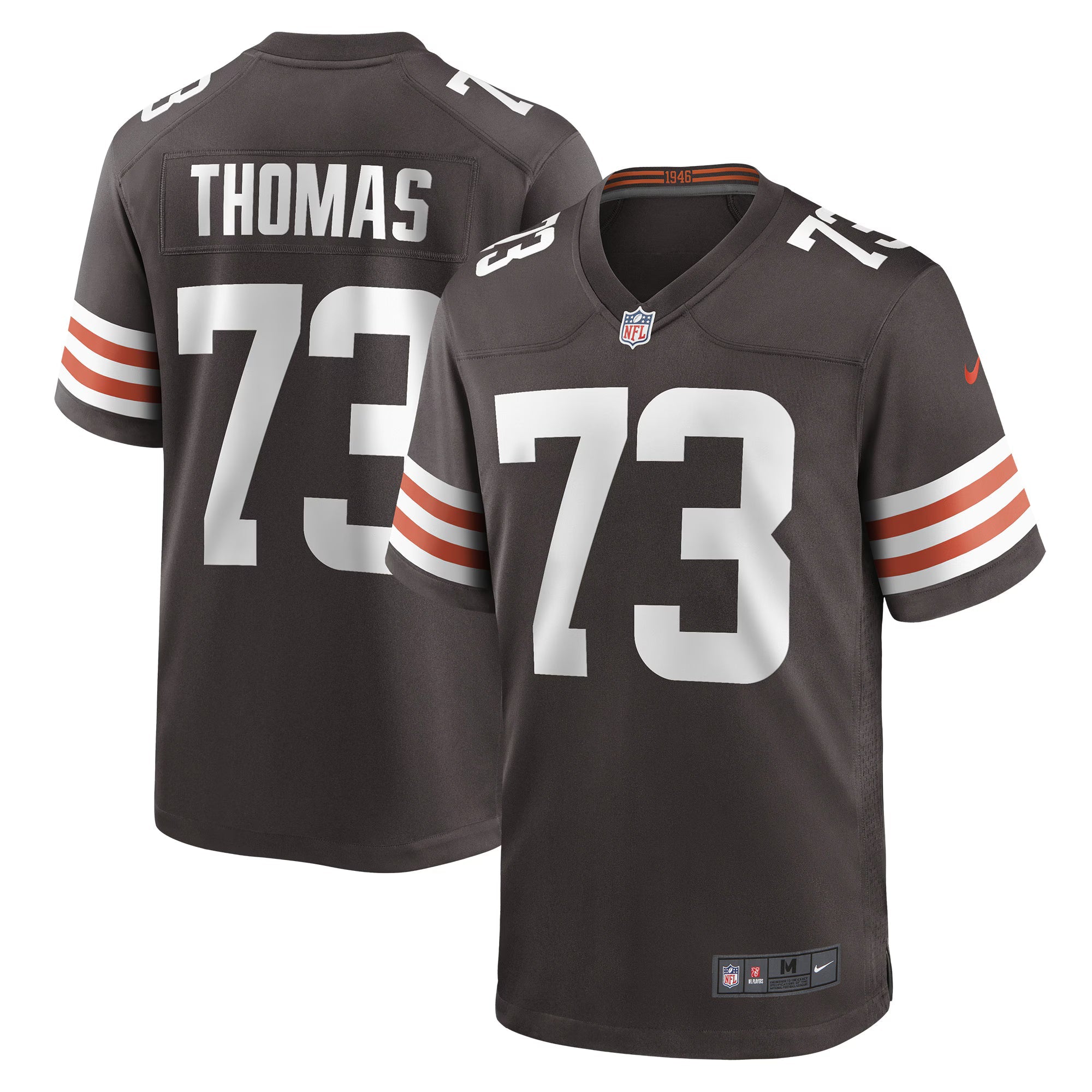 Cleveland Browns Joe Thomas Brown Retired Game Player Jersey